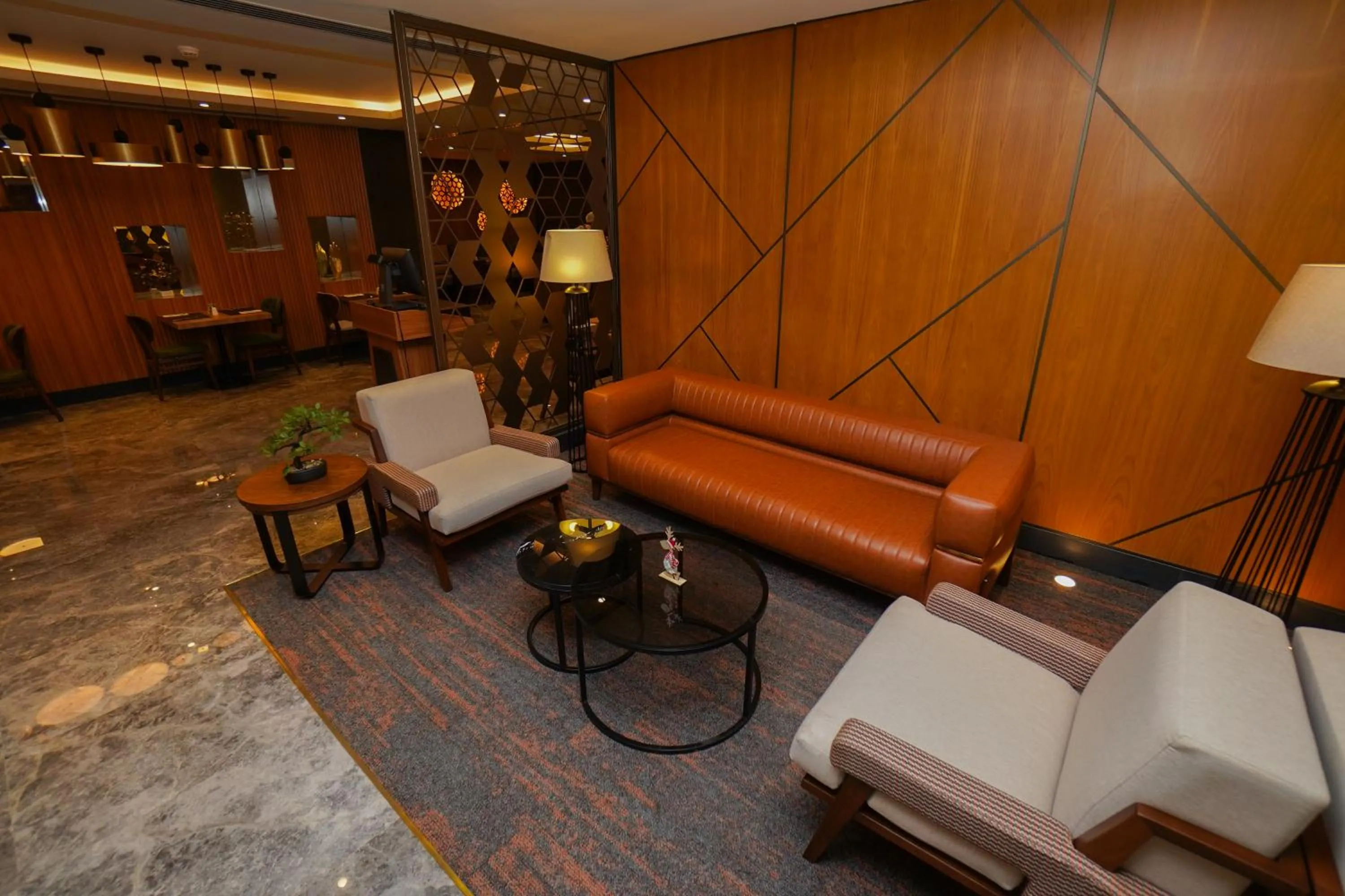 Lounge or bar in The Grand Lux Hotel