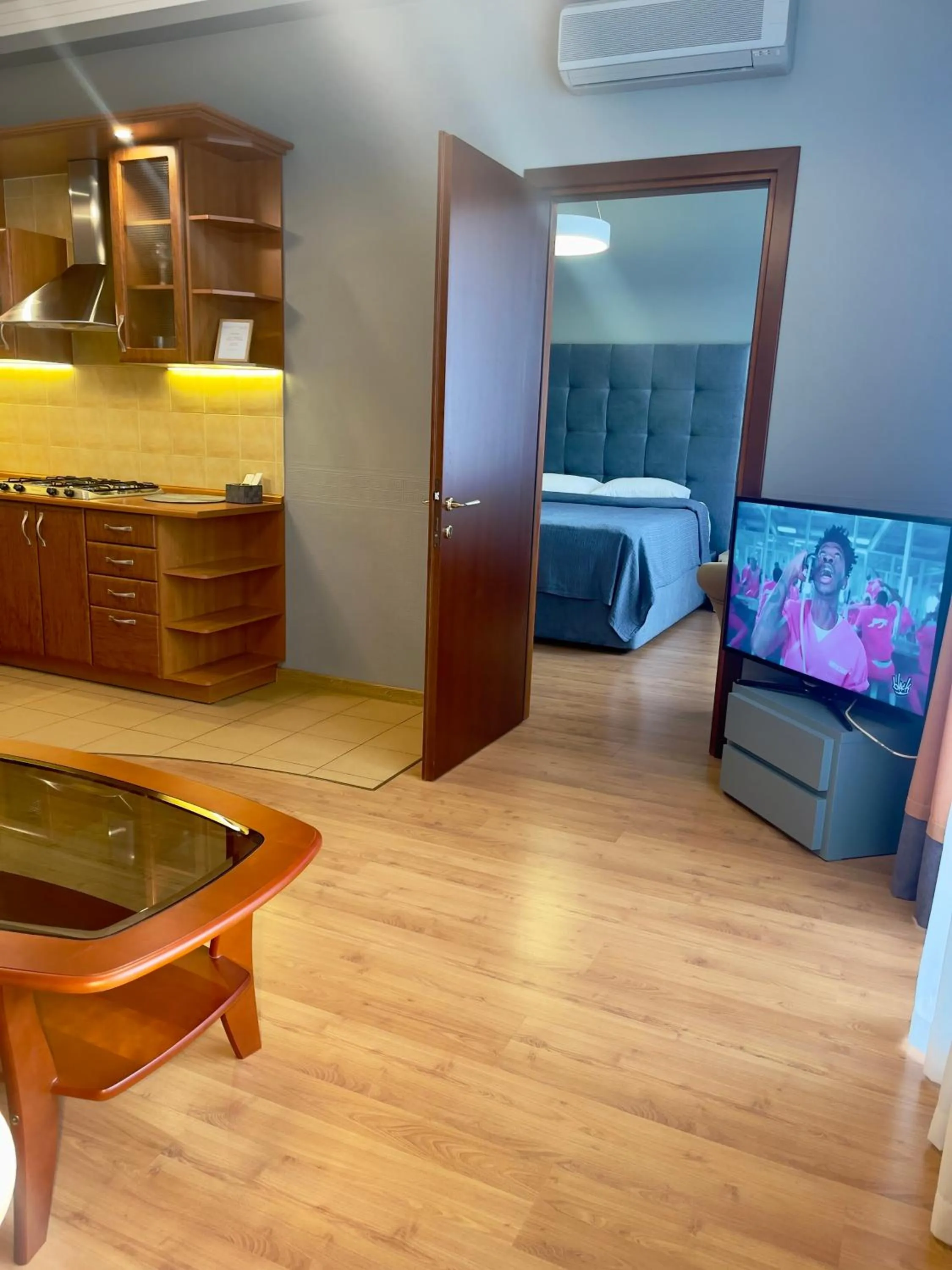 Bed in Arcada Apartments