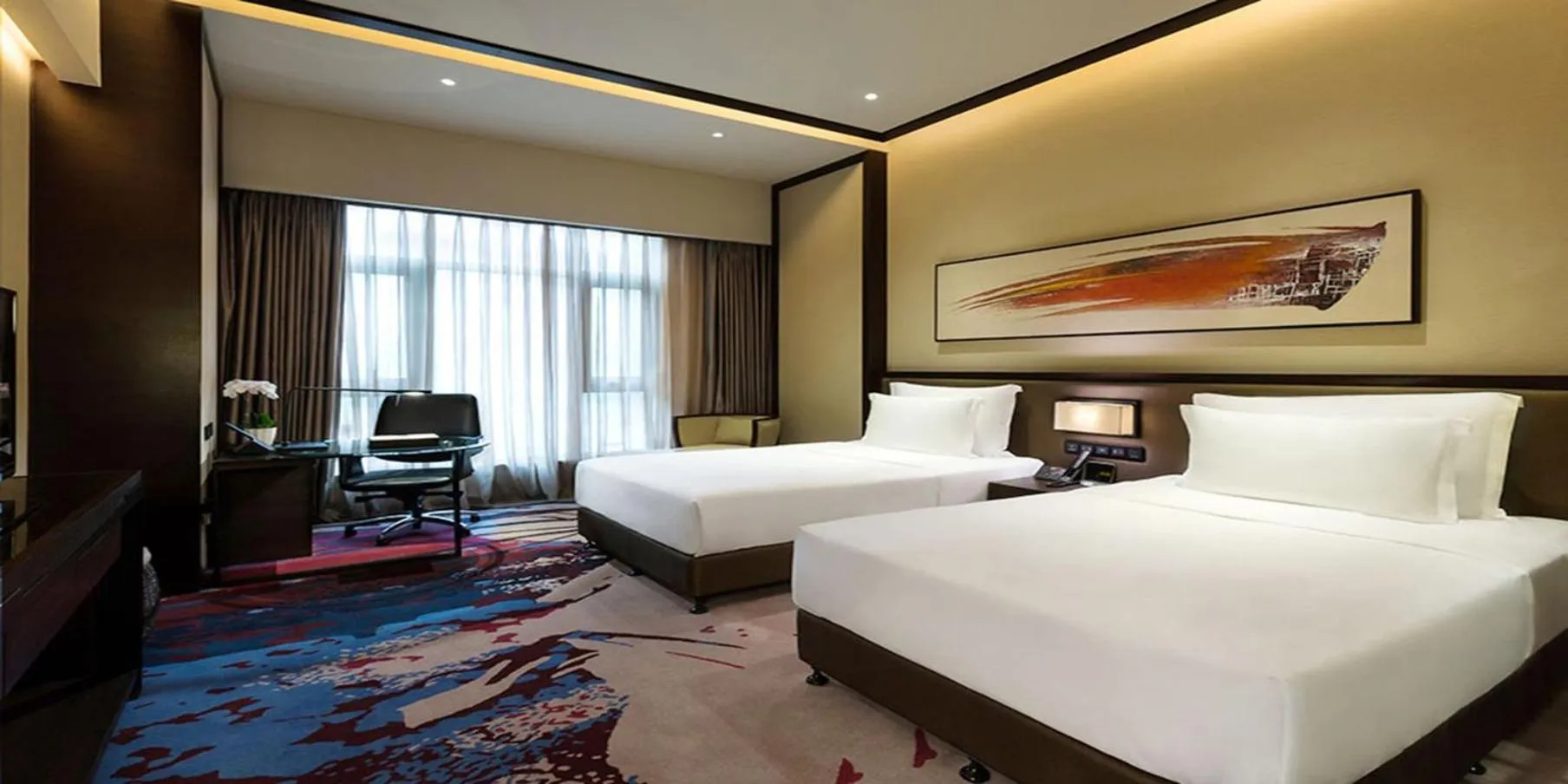 Photo of the whole room, Bed in Crowne Plaza Chongqing New North Zone by IHG
