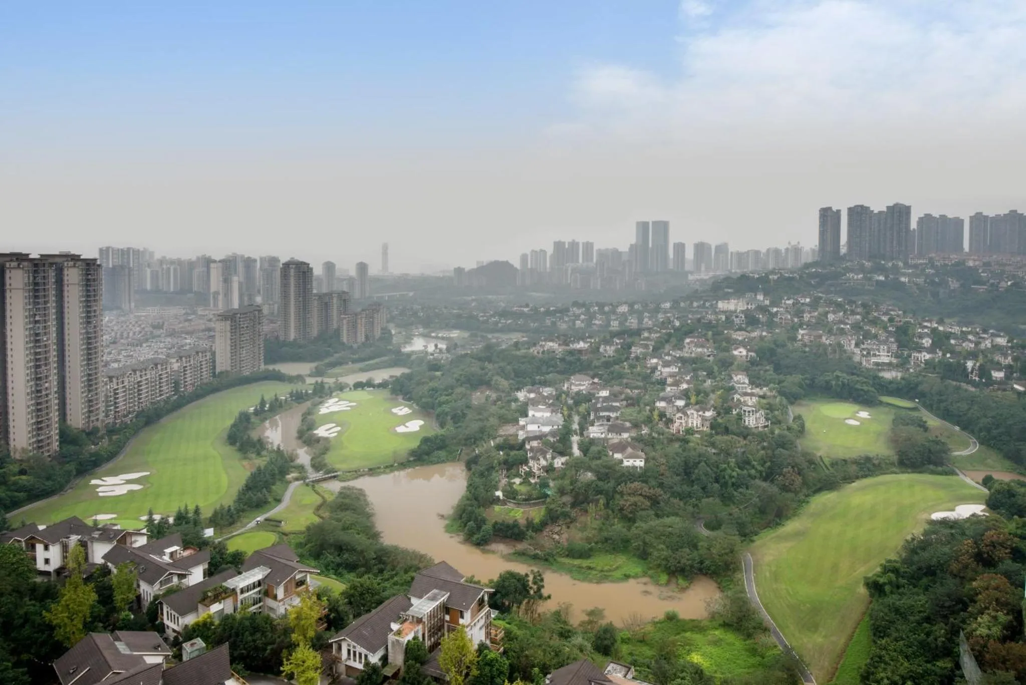 Golfcourse in Crowne Plaza Chongqing New North Zone by IHG