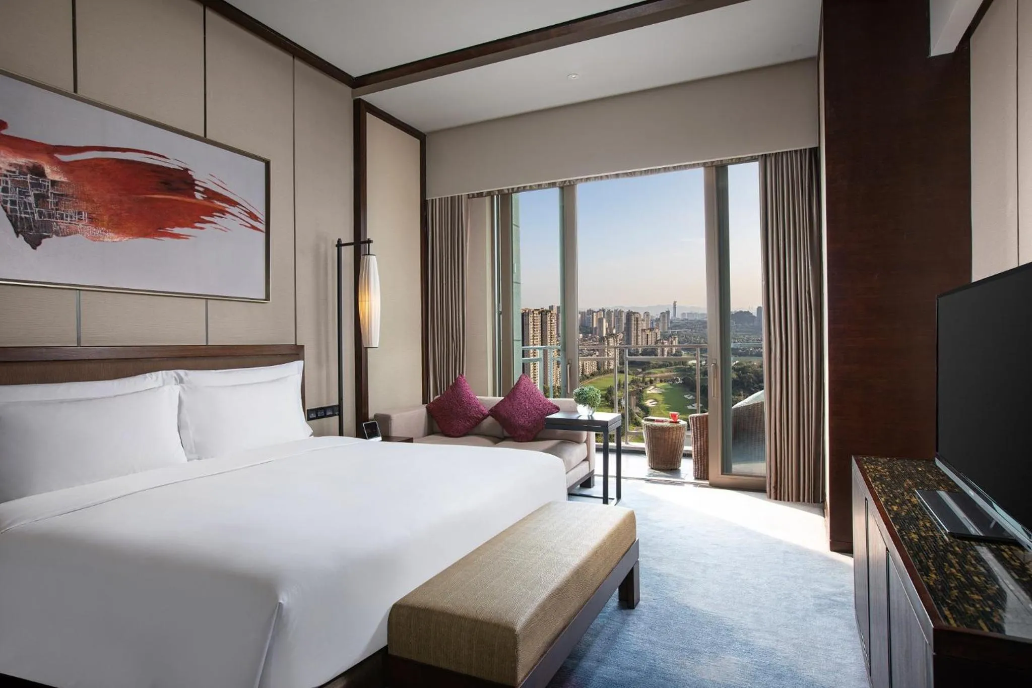 Photo of the whole room, Bed in Crowne Plaza Chongqing New North Zone by IHG