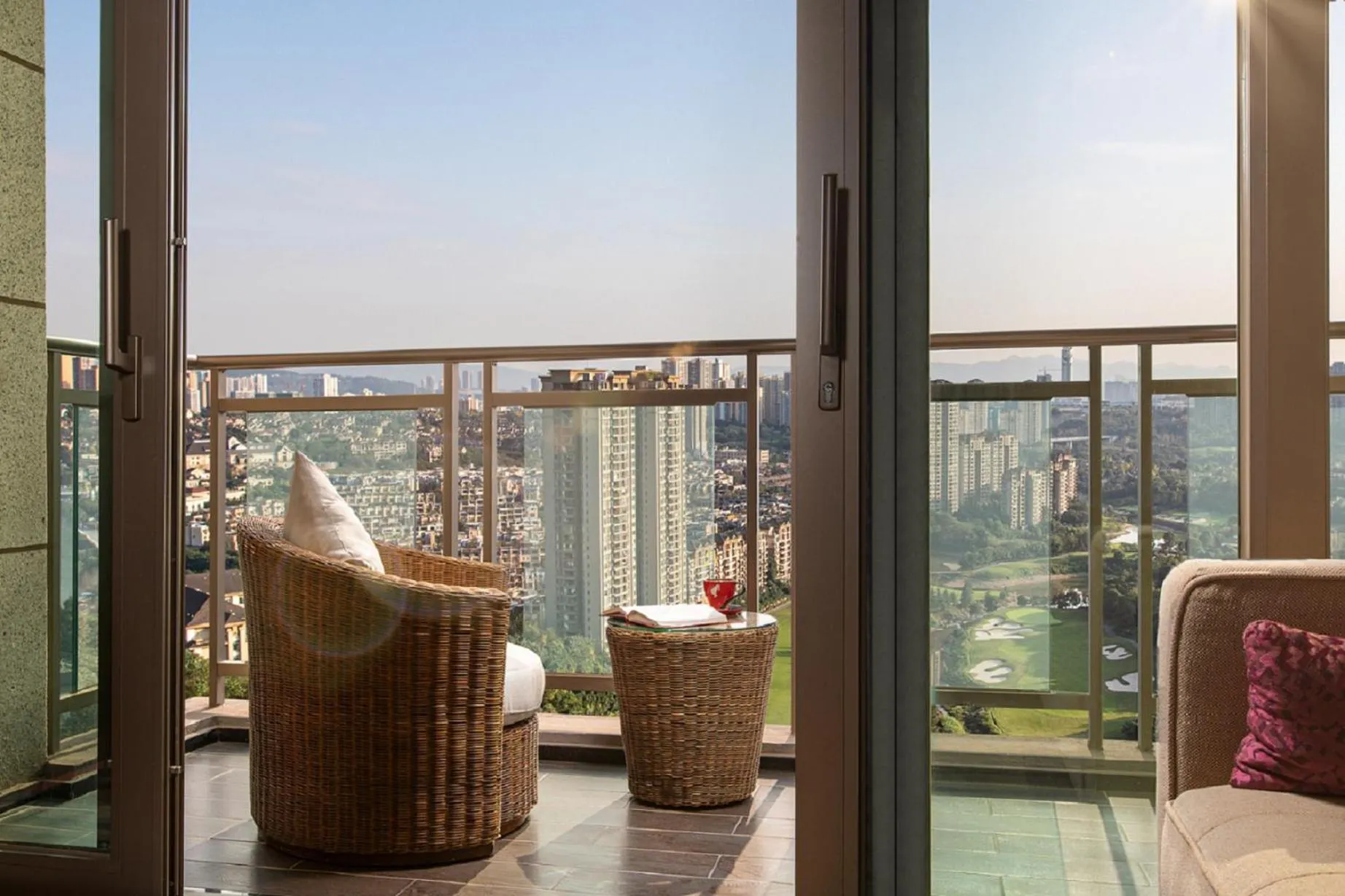 Balcony/Terrace in Crowne Plaza Chongqing New North Zone by IHG