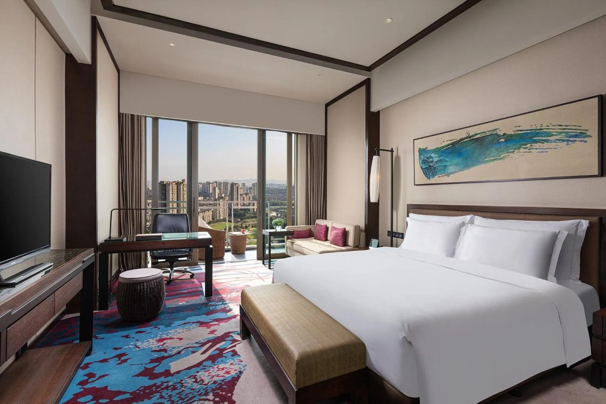 Photo of the whole room, Bed in Crowne Plaza Chongqing New North Zone by IHG