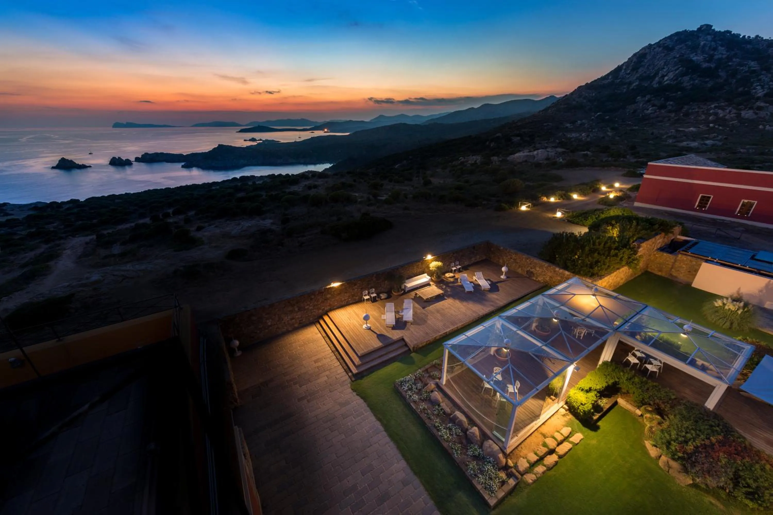 Bird's eye view in Faro Capo Spartivento
