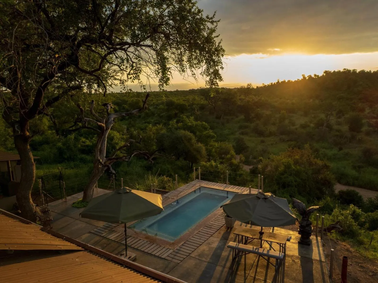 Pool view in Phomola Manor Holiday Home