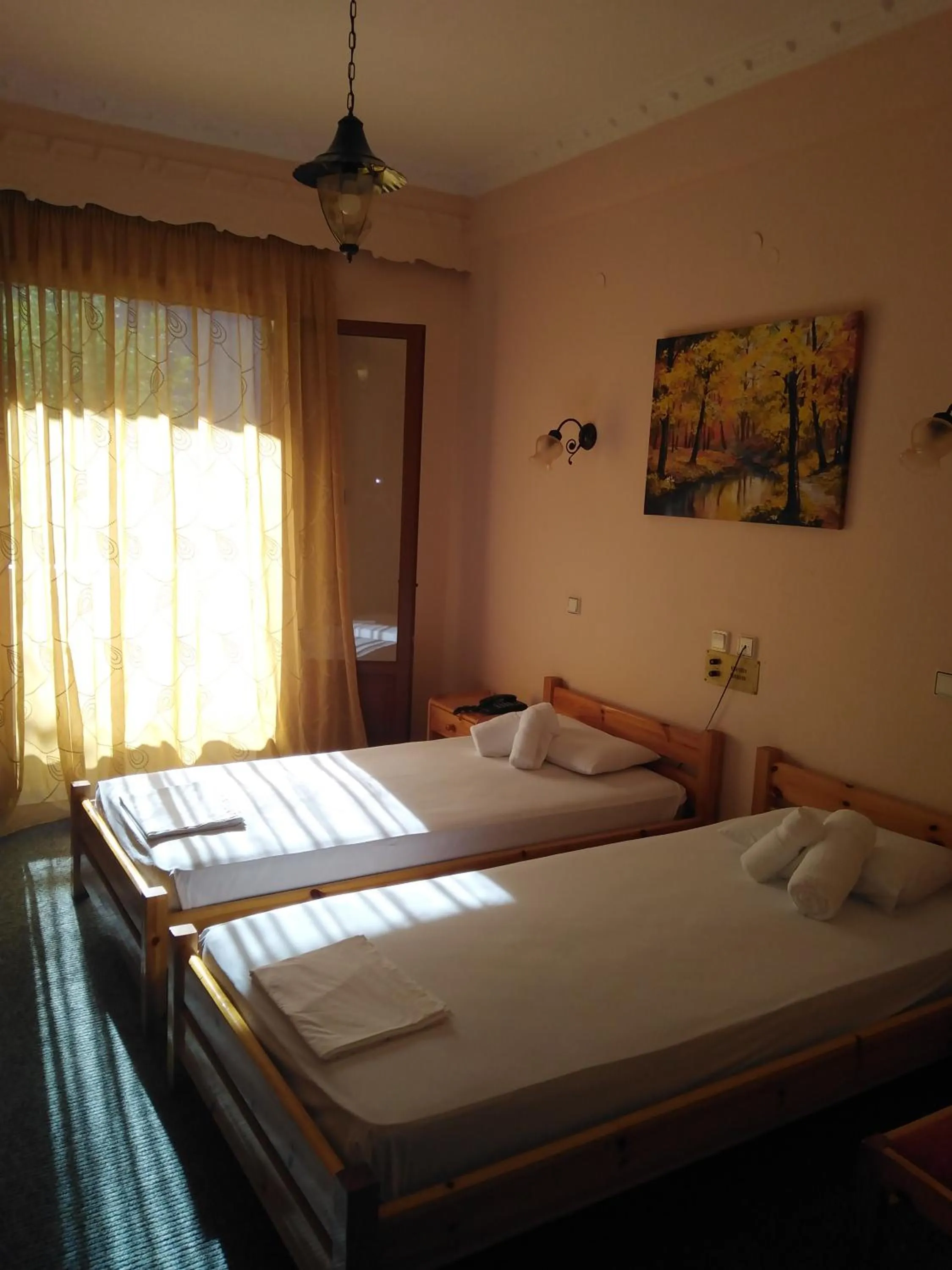 Bed in Hotel Faraggi