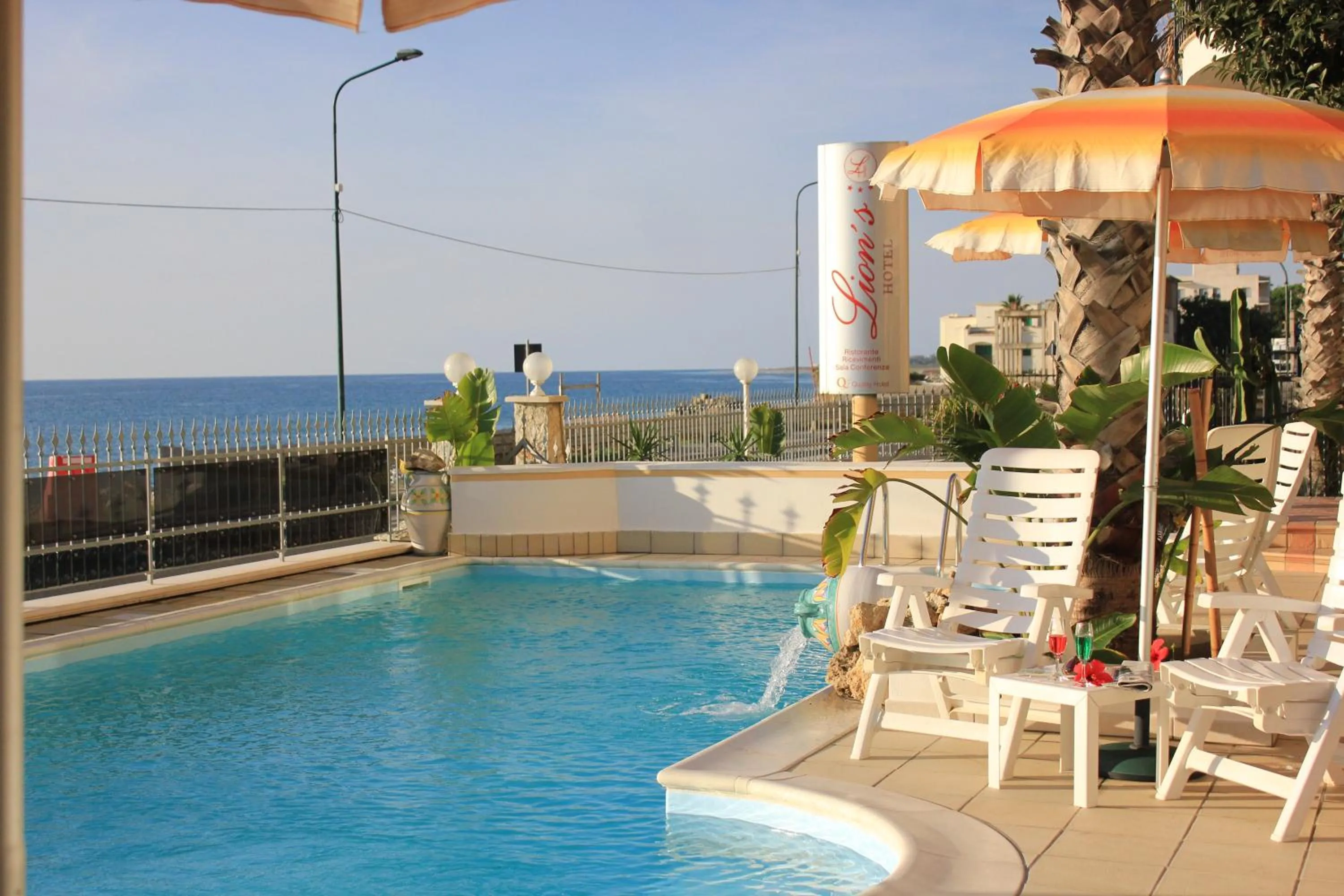 Pool view in Lion's Hotel