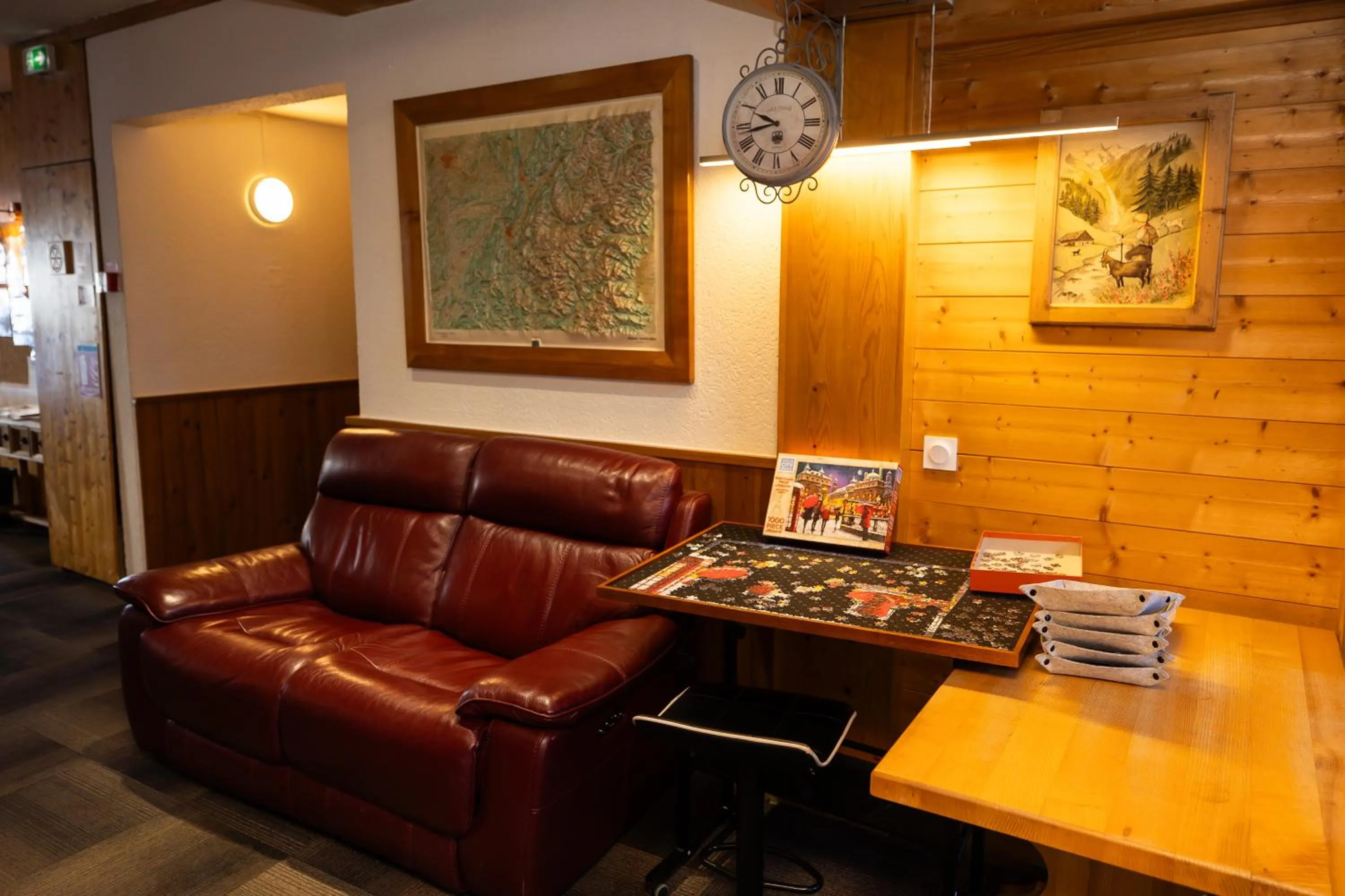 Lobby or reception in Hotel l'Aigle