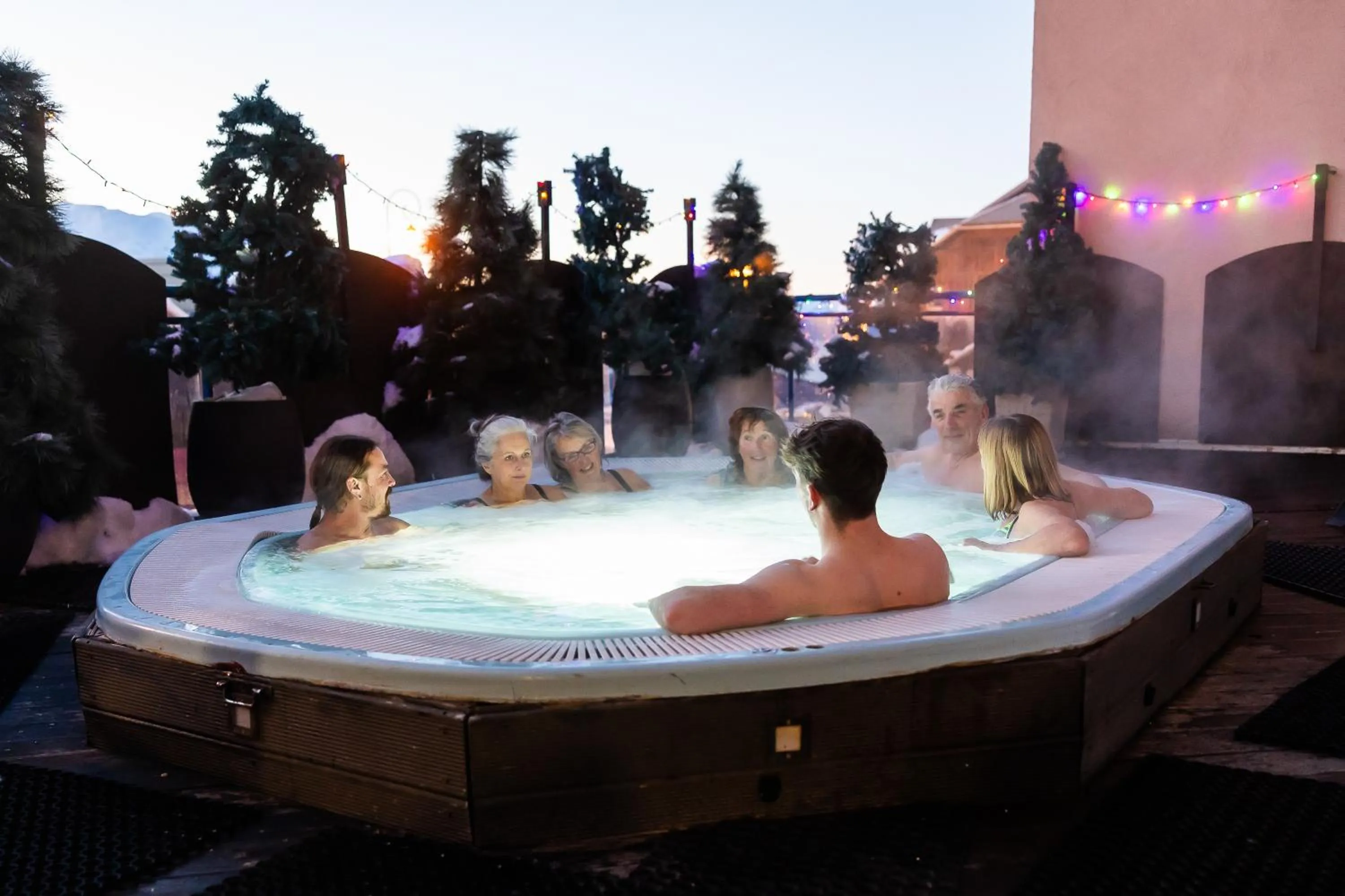 Hot Tub in Hotel l'Aigle