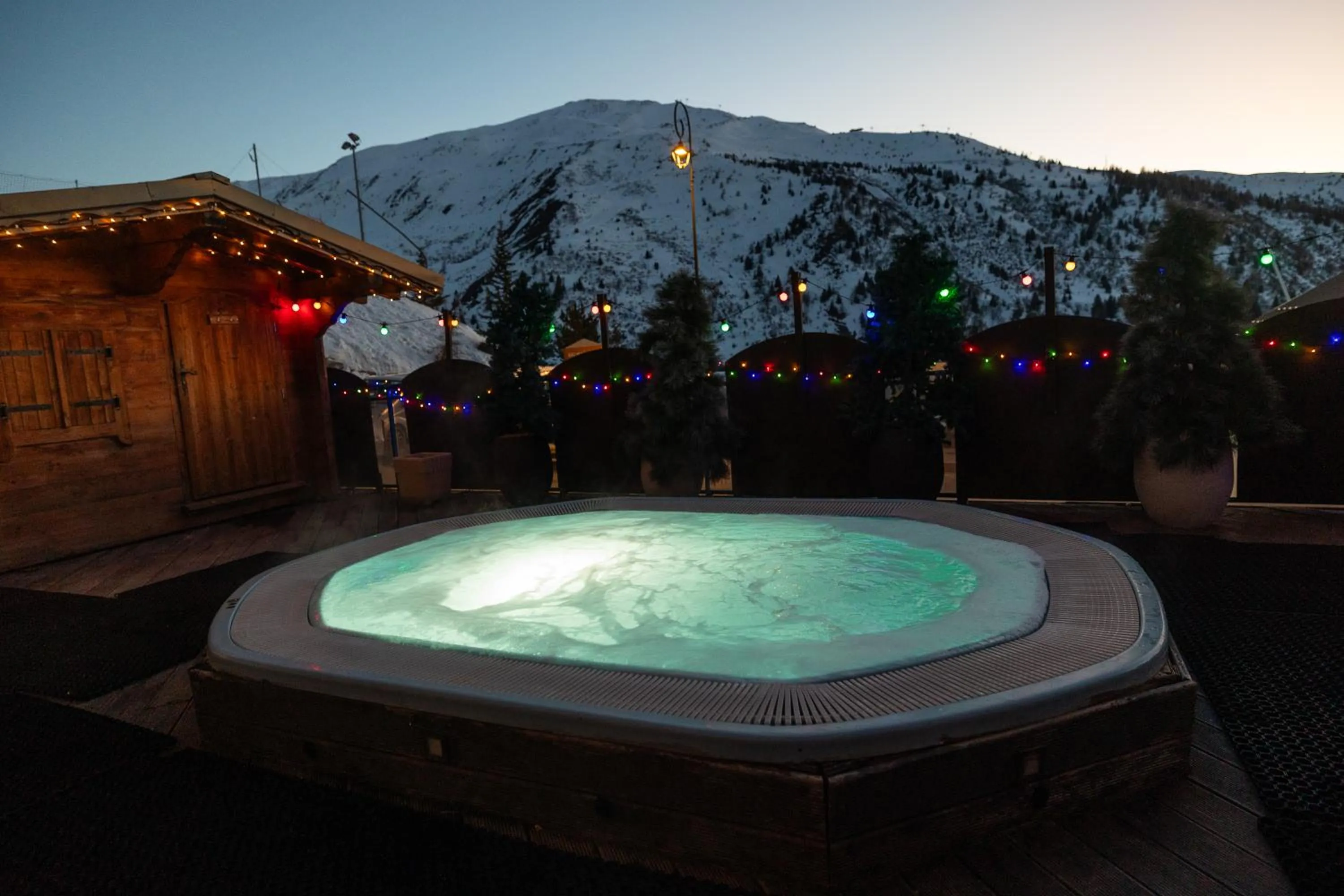Hot Tub in Hotel l'Aigle