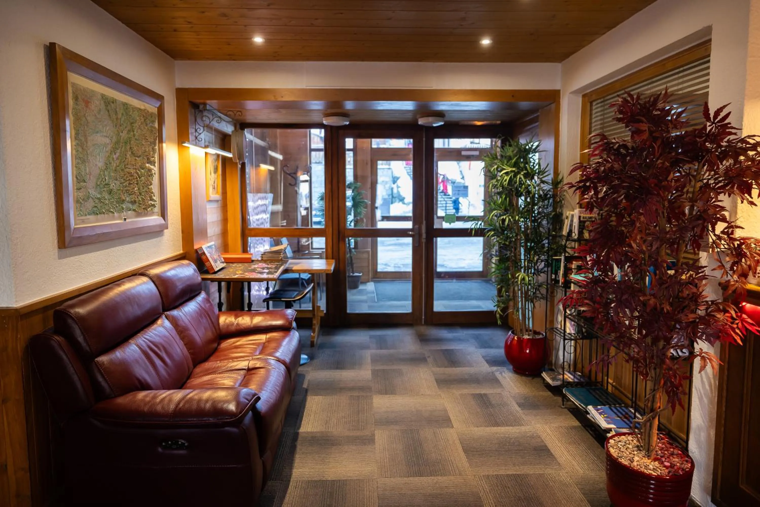 Lobby or reception in Hotel l'Aigle