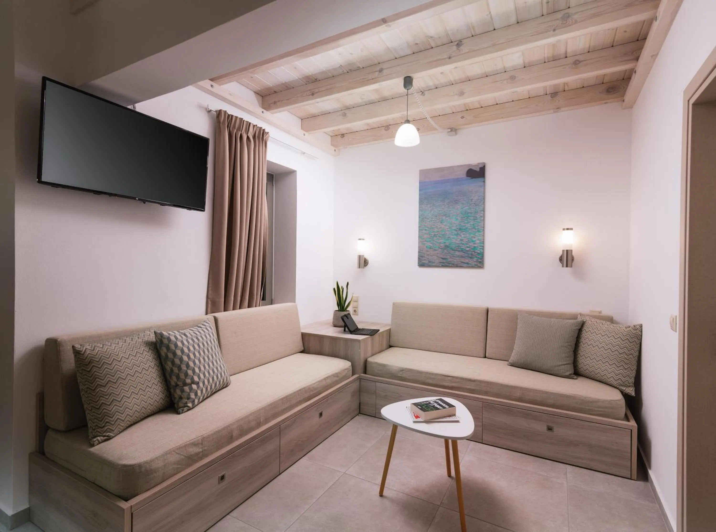 Seating area in Matala Prime Villas