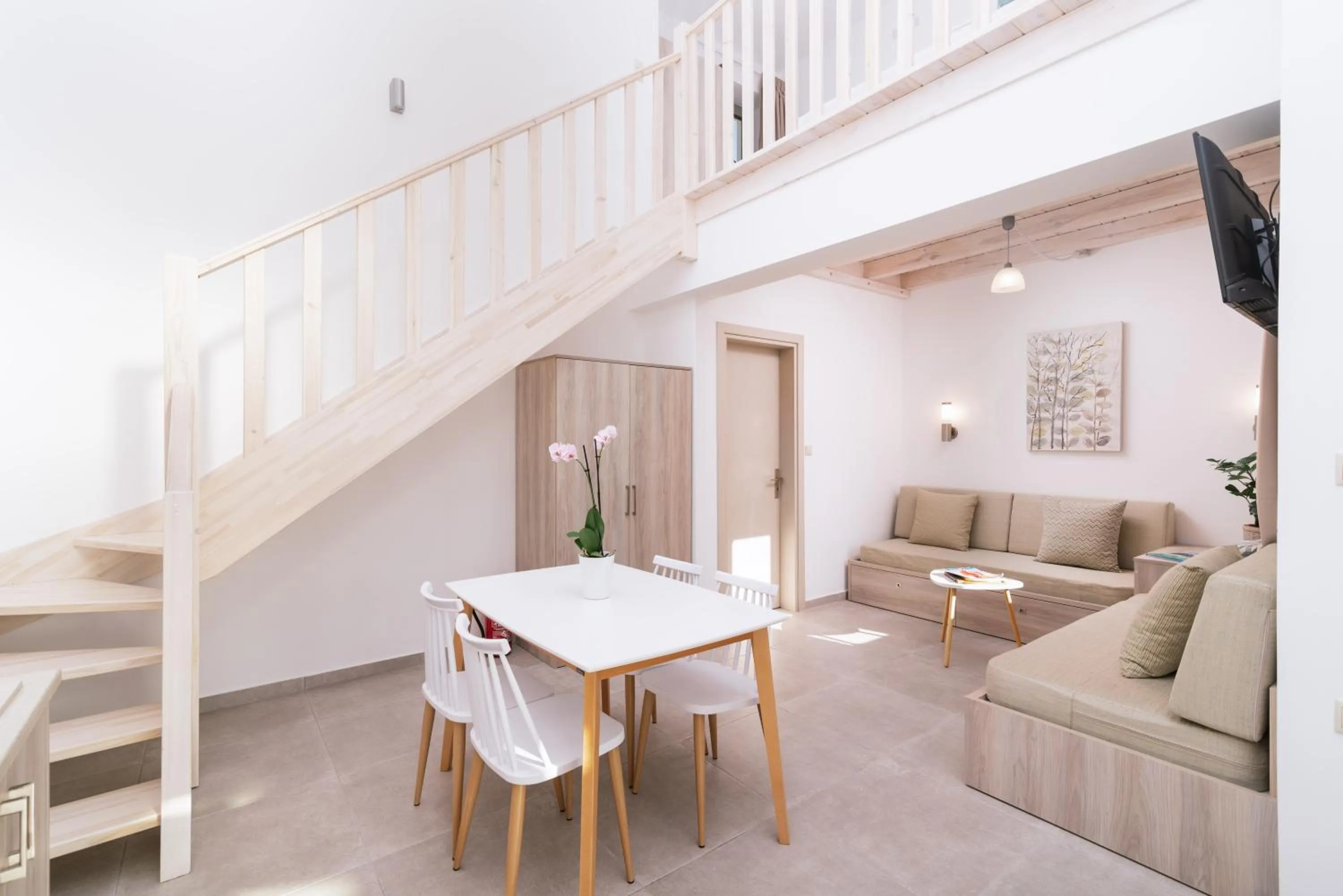 Seating area in Matala Prime Villas