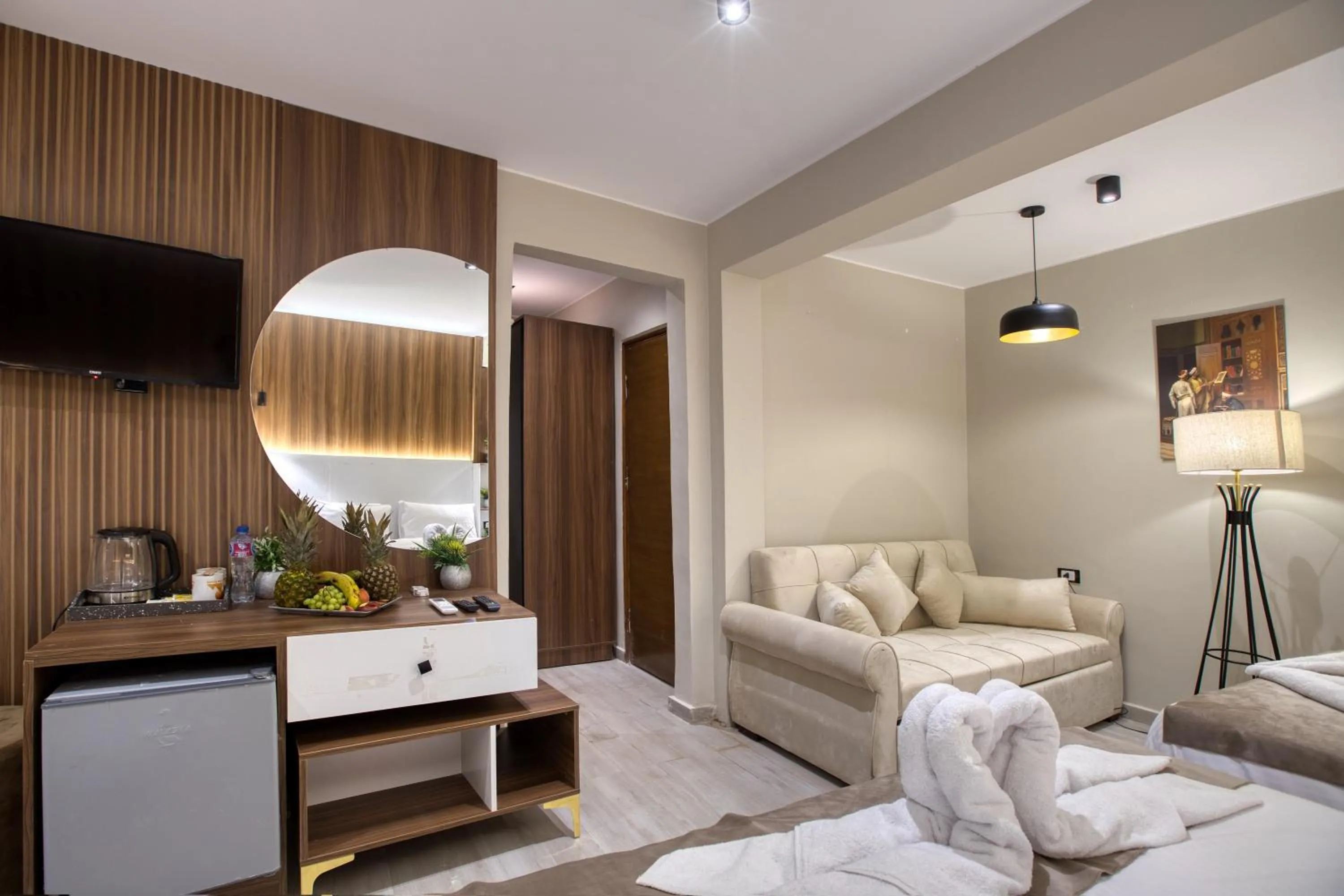 Seating area in PANORAMA view pyramids