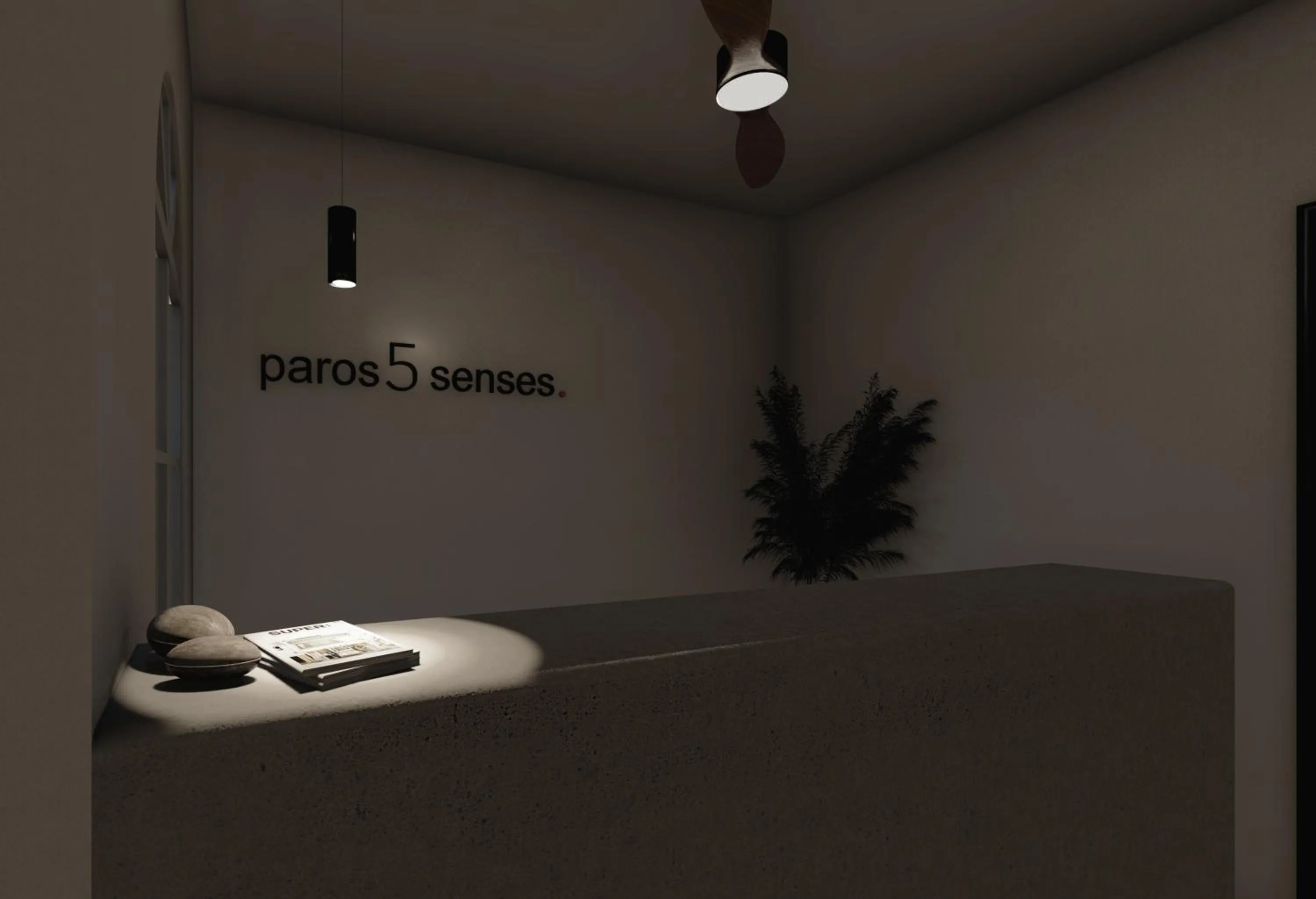 Lobby or reception in Paros Five Senses