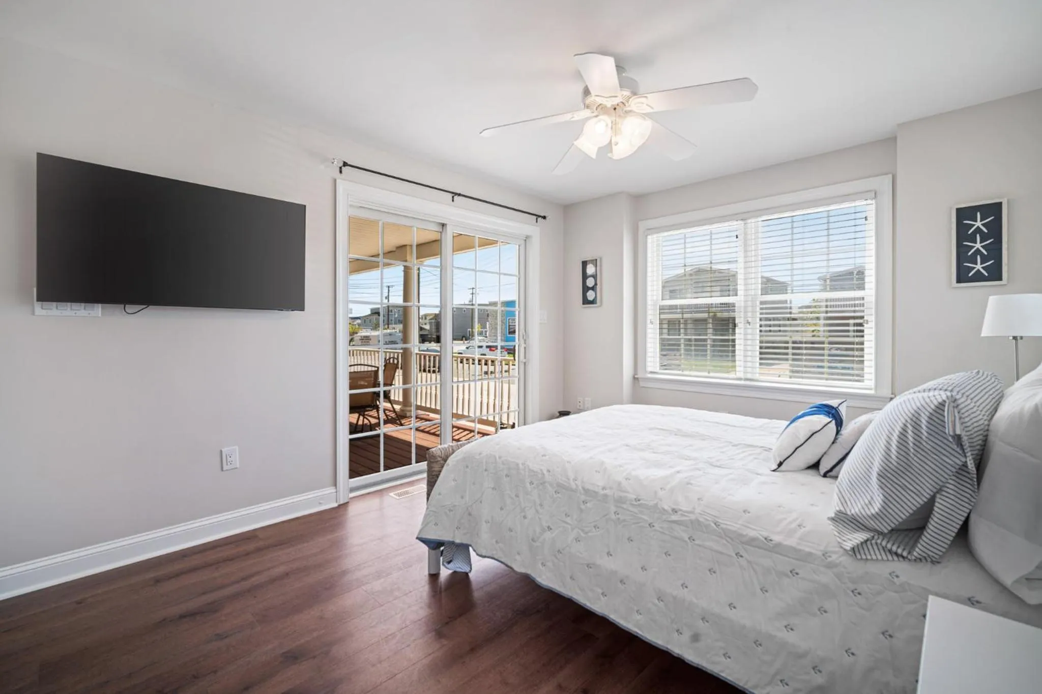 Bedroom, Bed in Exquisitely Large Home Block and a half to Beach