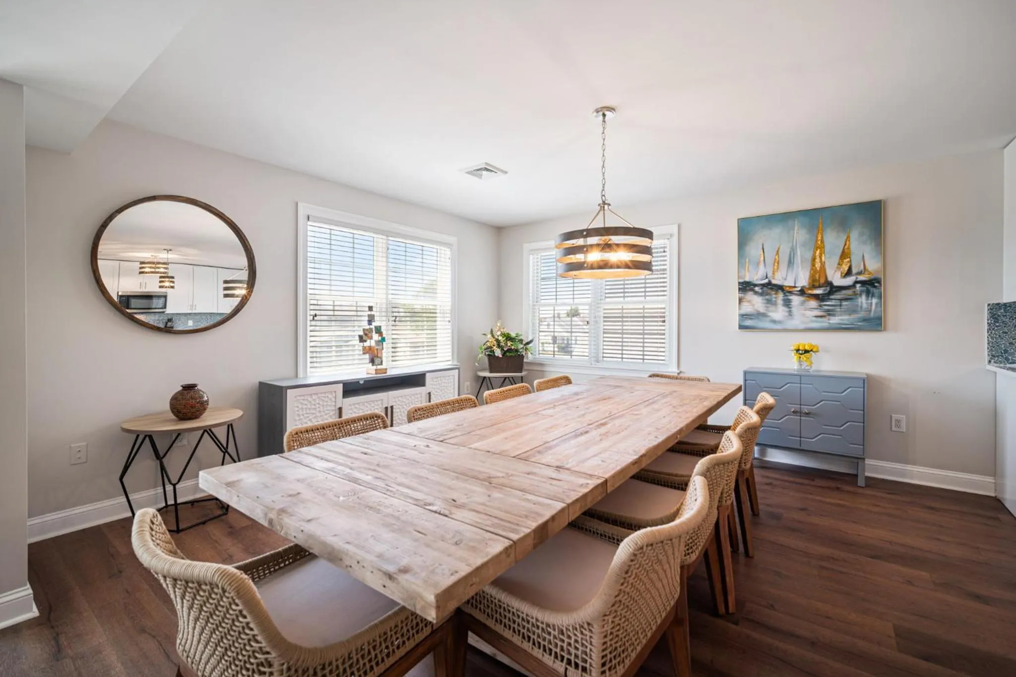 Dining area in Exquisitely Large Home Block and a half to Beach