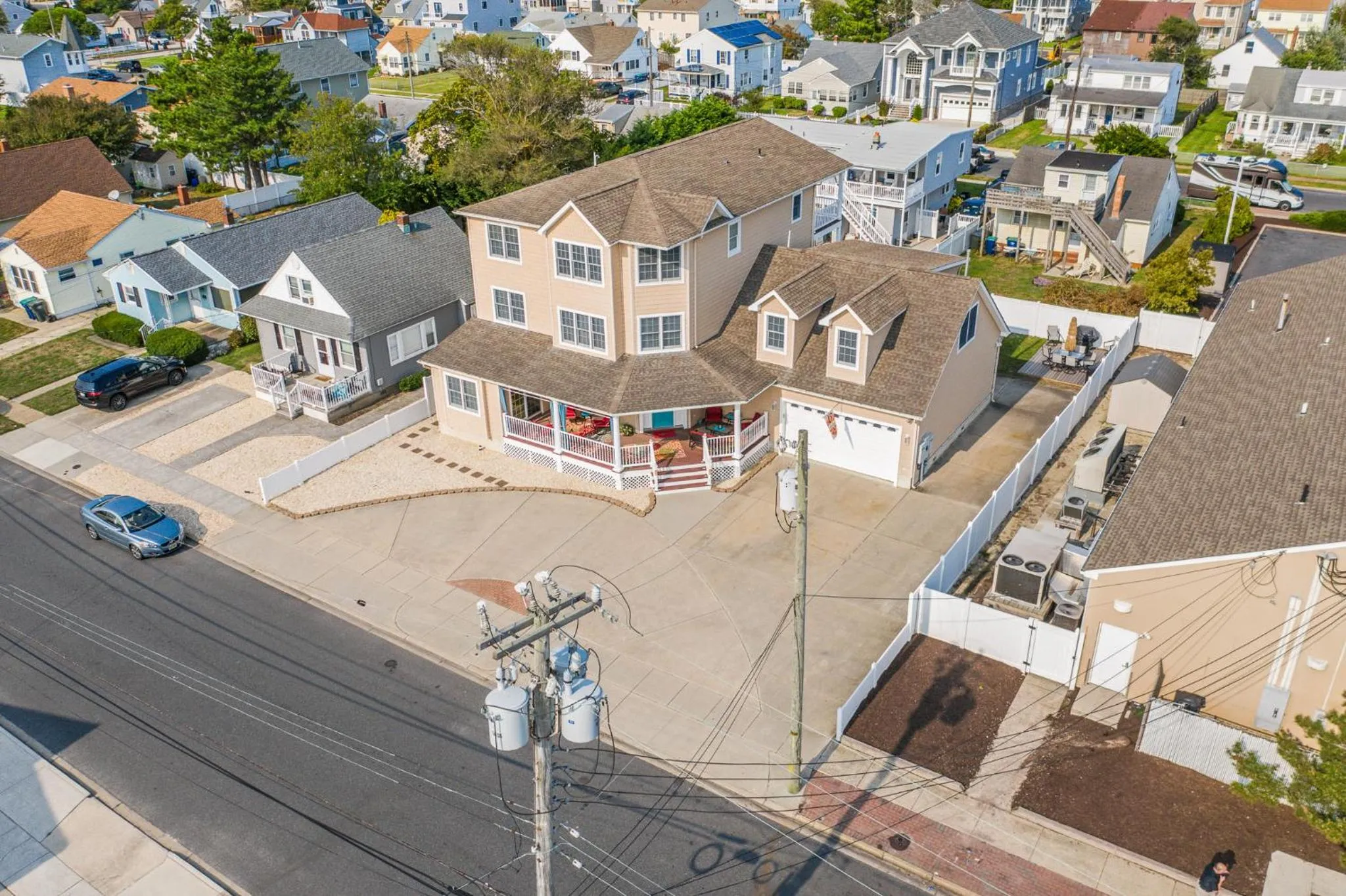 Property building in Exquisitely Large Home Block and a half to Beach