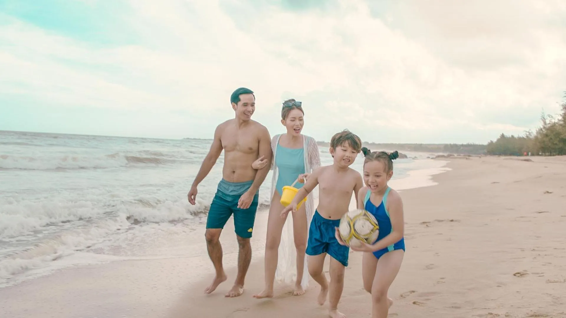 People in Seava Ho Tram Beach Resort