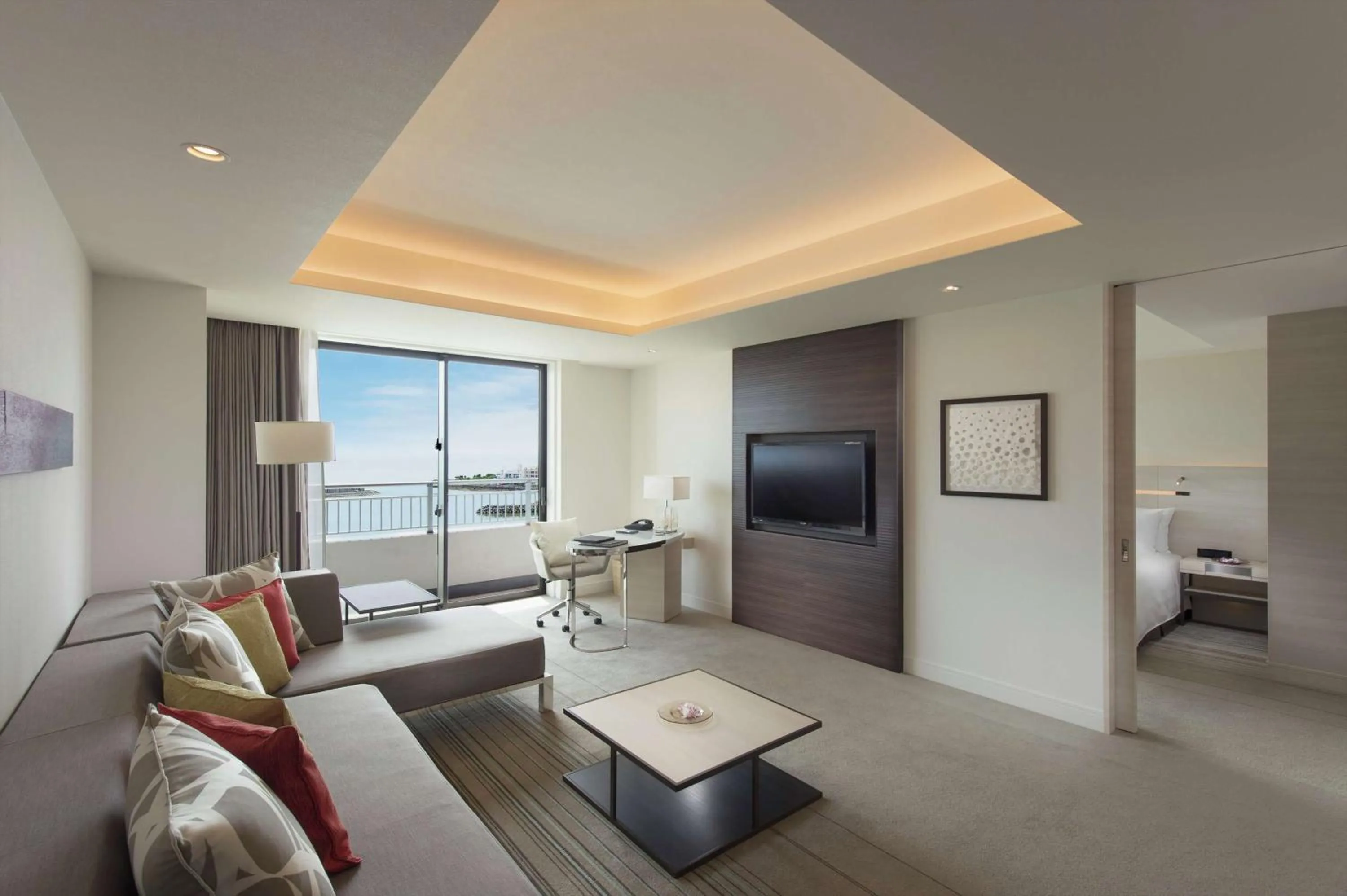 Bedroom in Hilton Okinawa Chatan Resort