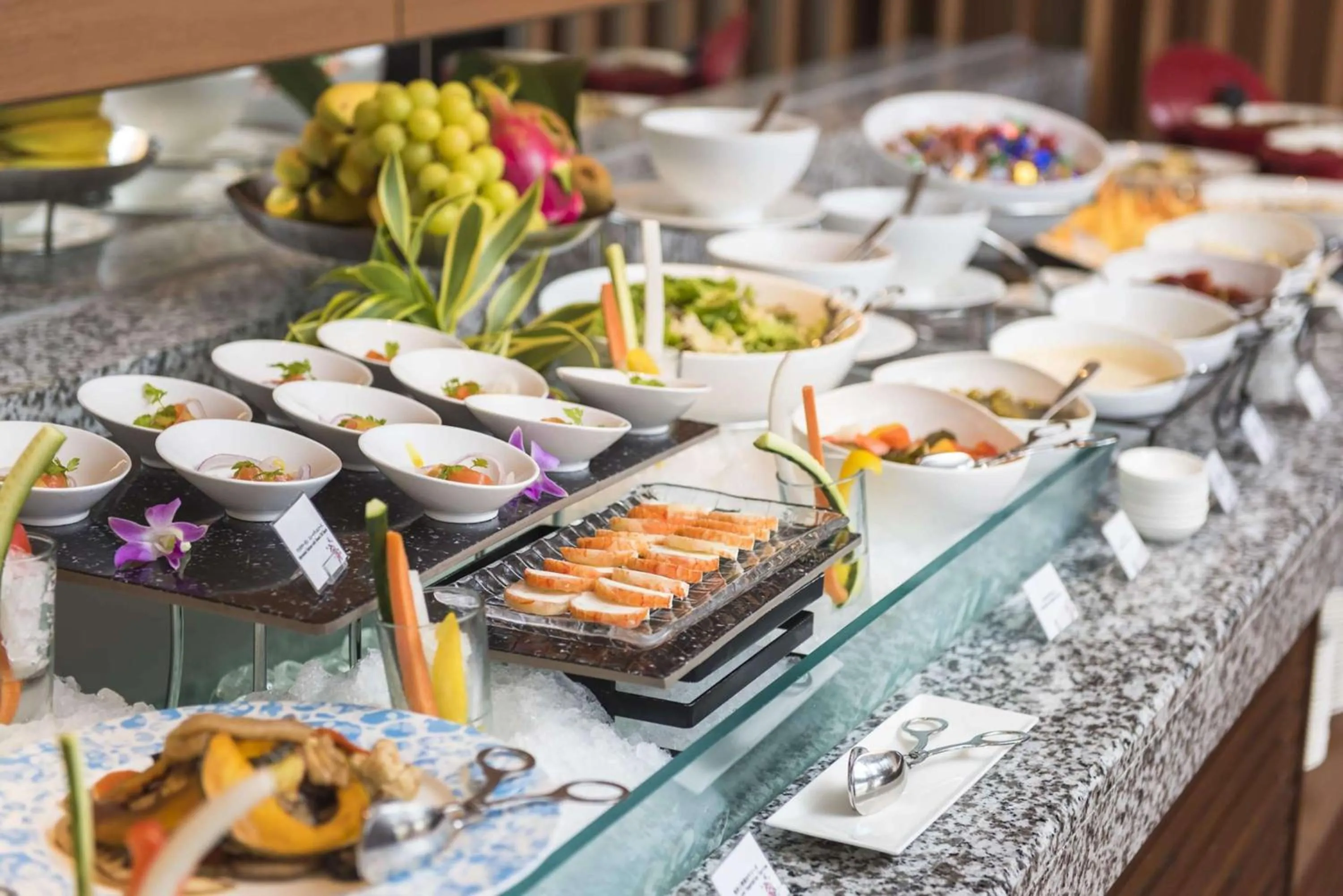 Dining area in Hilton Okinawa Chatan Resort