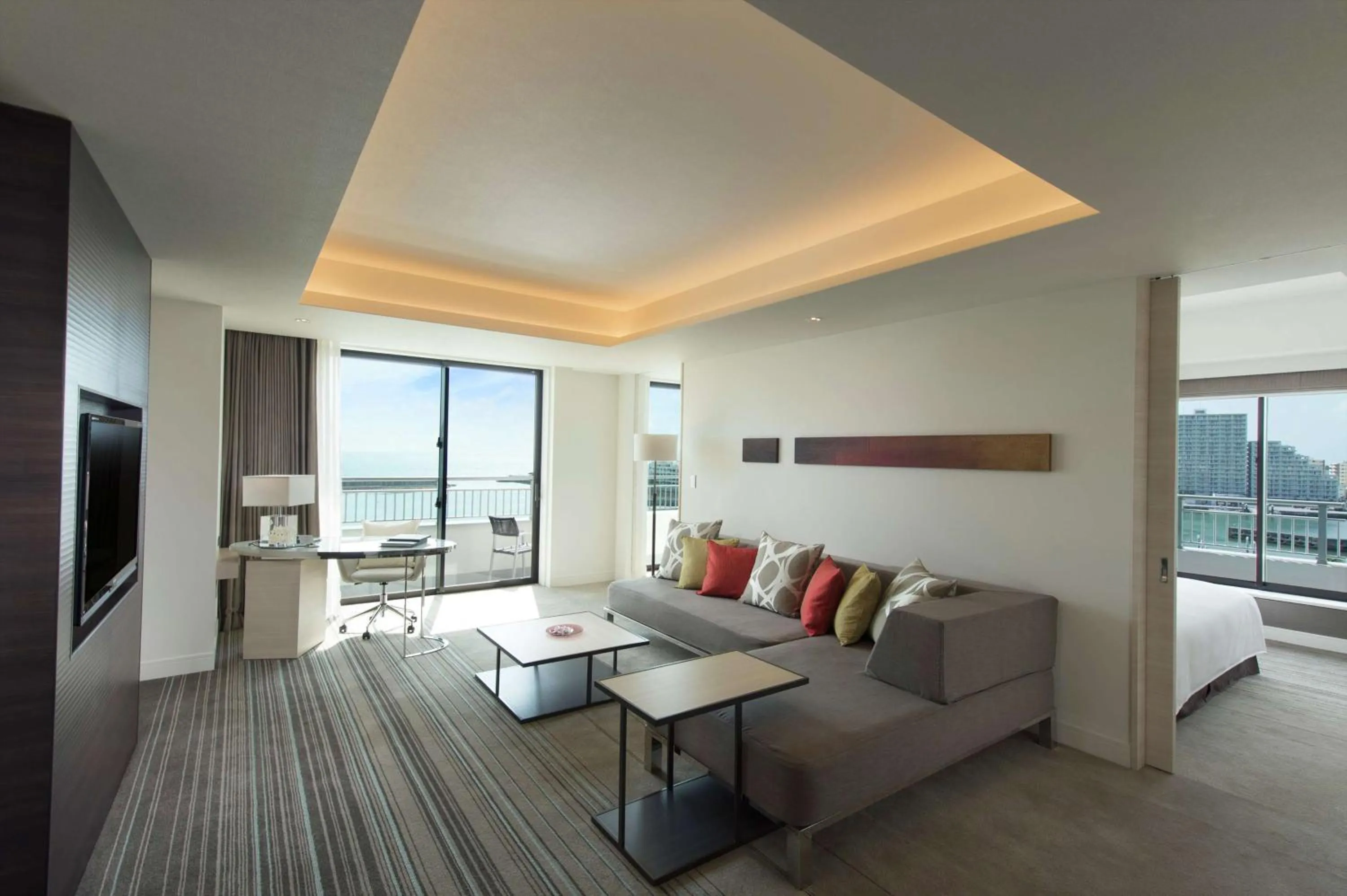 Bedroom in Hilton Okinawa Chatan Resort