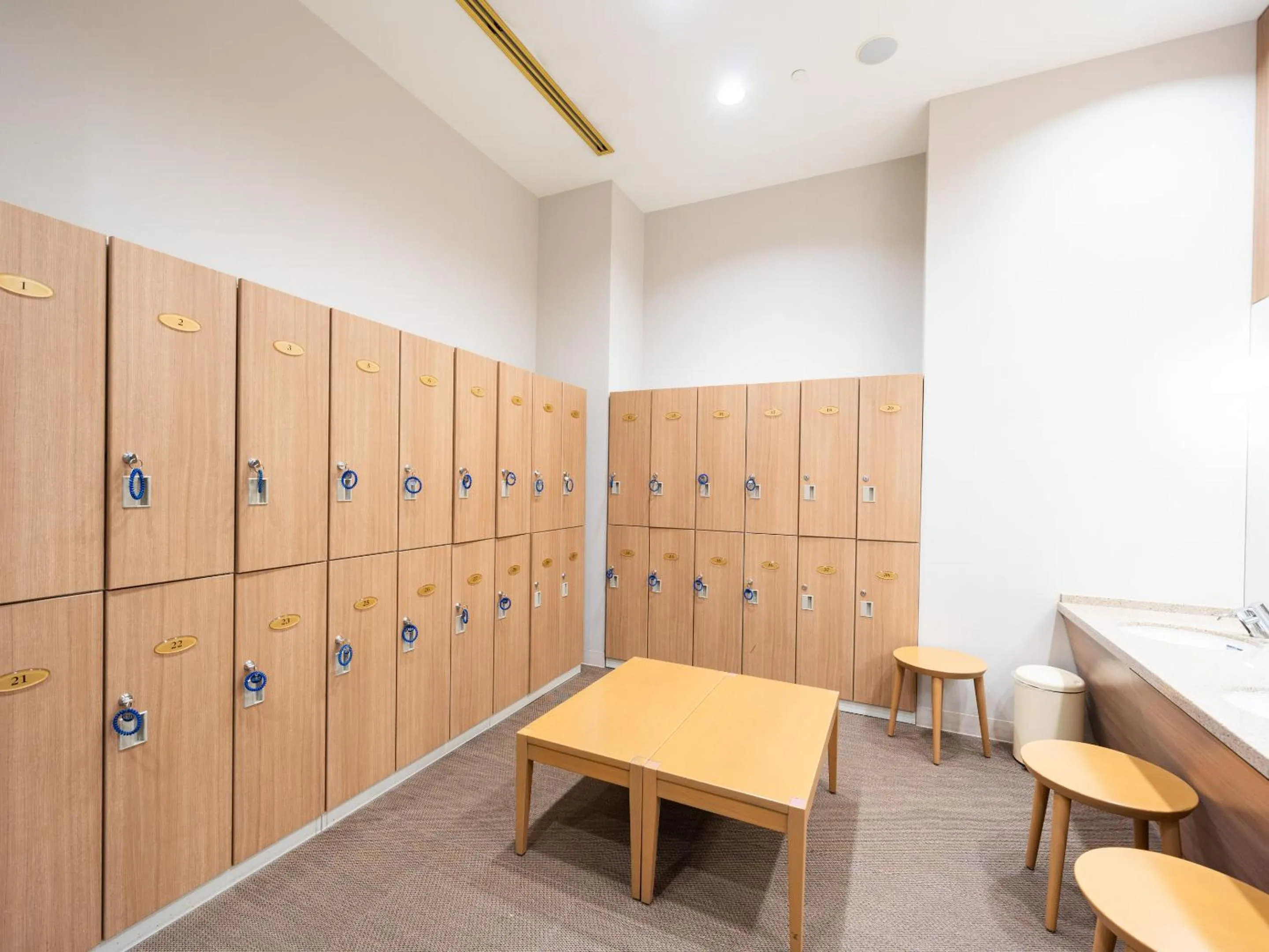 locker in Hilton Okinawa Chatan Resort