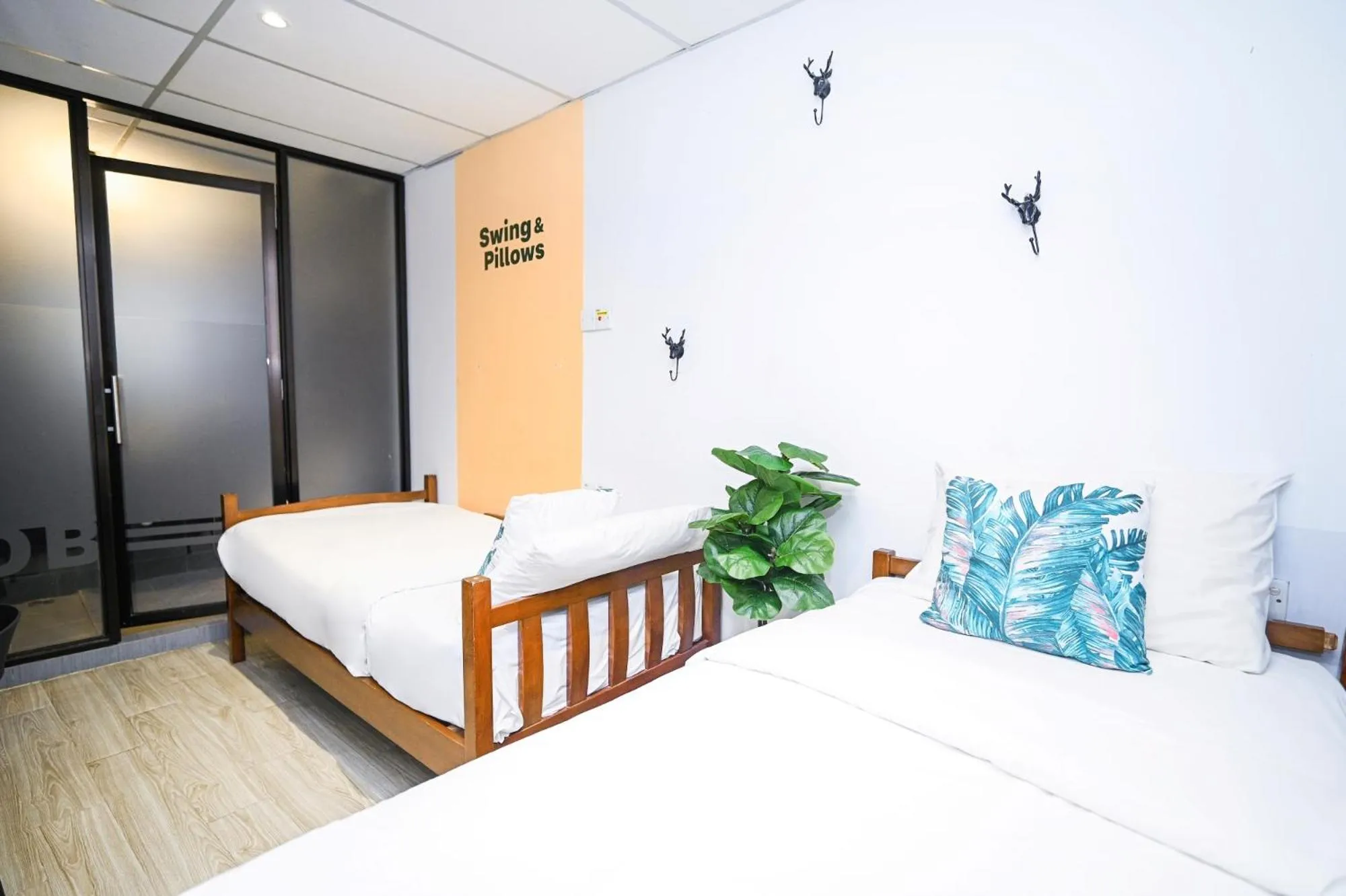 Bed in Swing & Pillows @ Beach Street