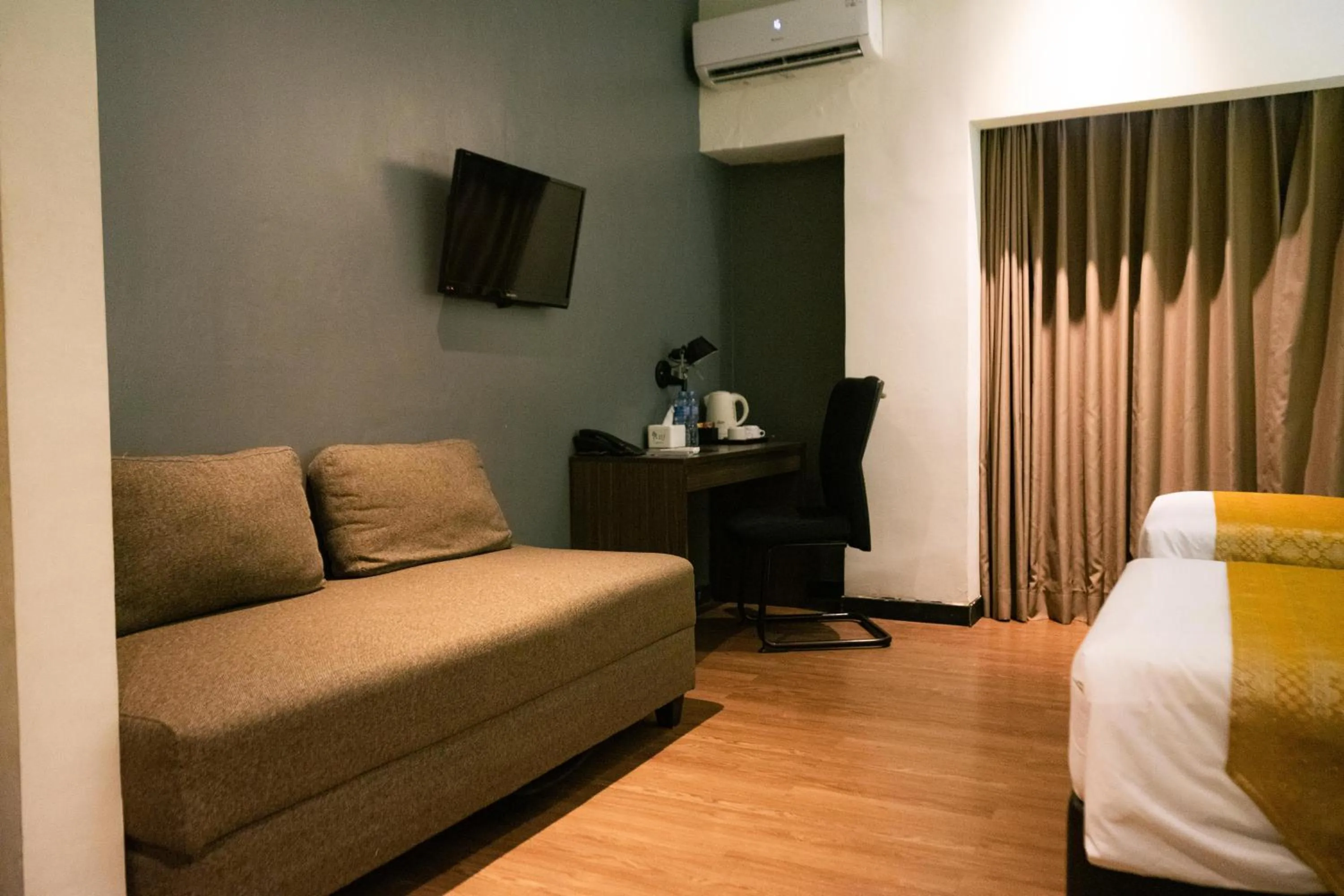 Bed in Yunna Hotel Lampung