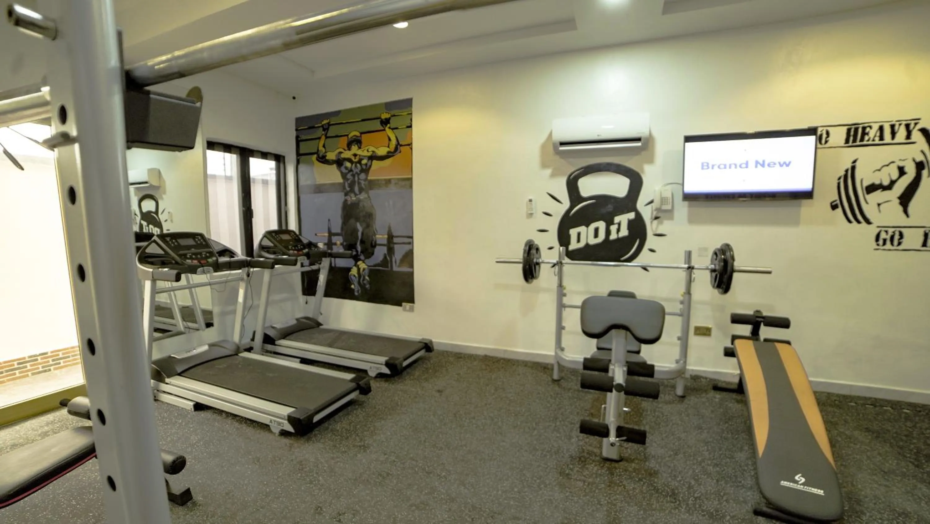 Fitness centre/facilities in 247 Luxury Hotel & Apartment Ajah