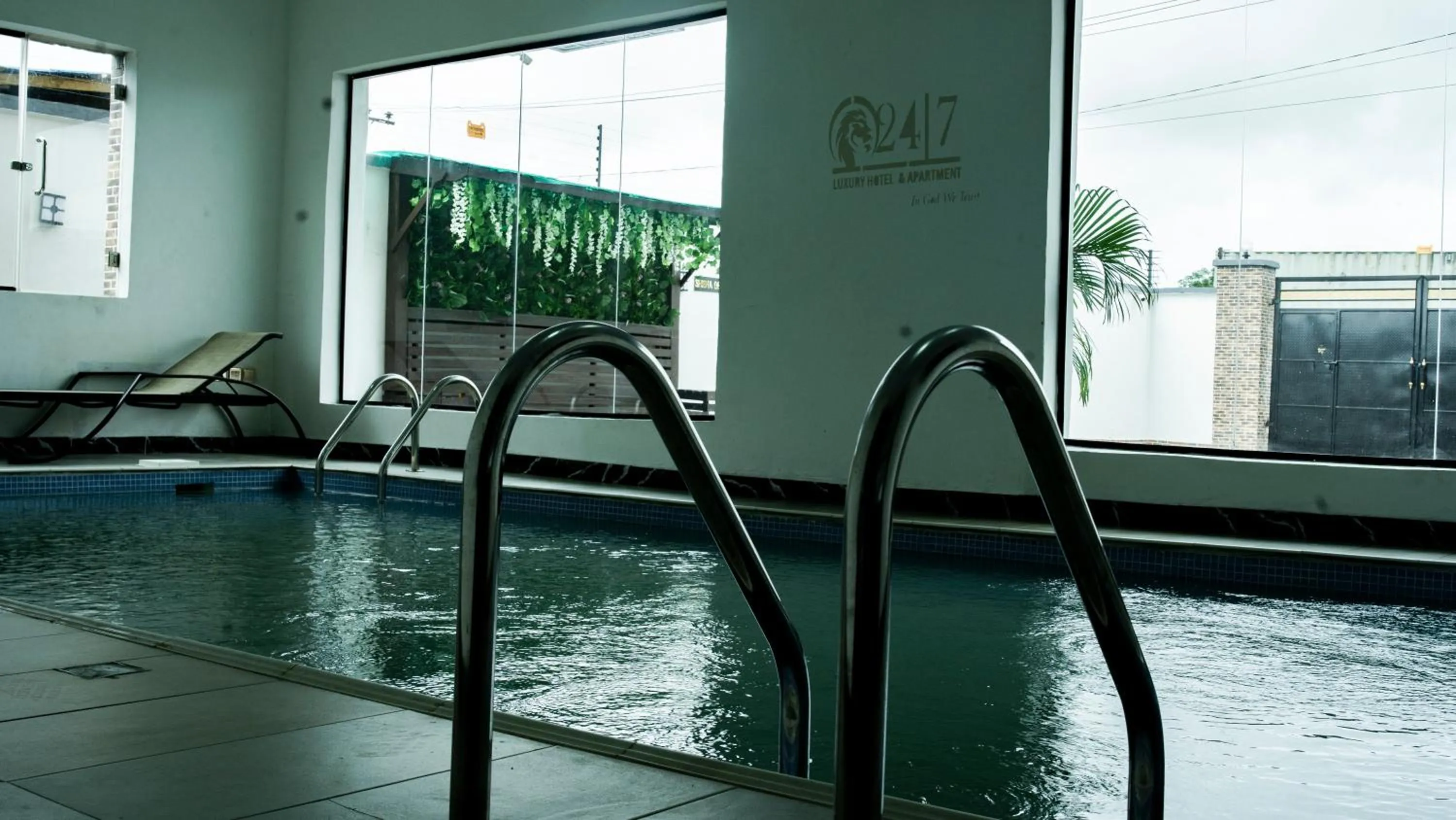 Swimming pool in 247 Luxury Hotel & Apartment Ajah