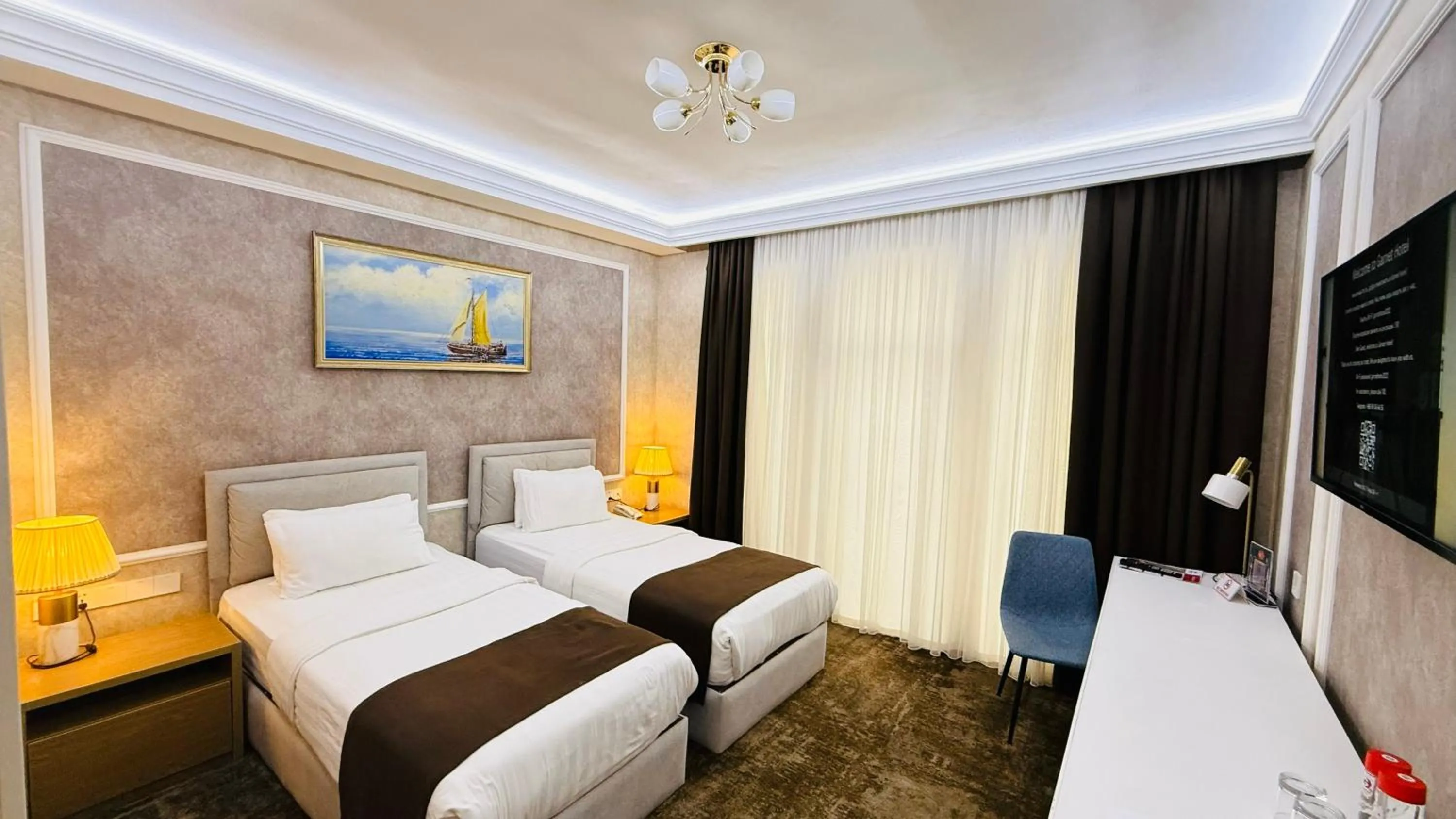 Bed in Garnet Hotel Tashkent