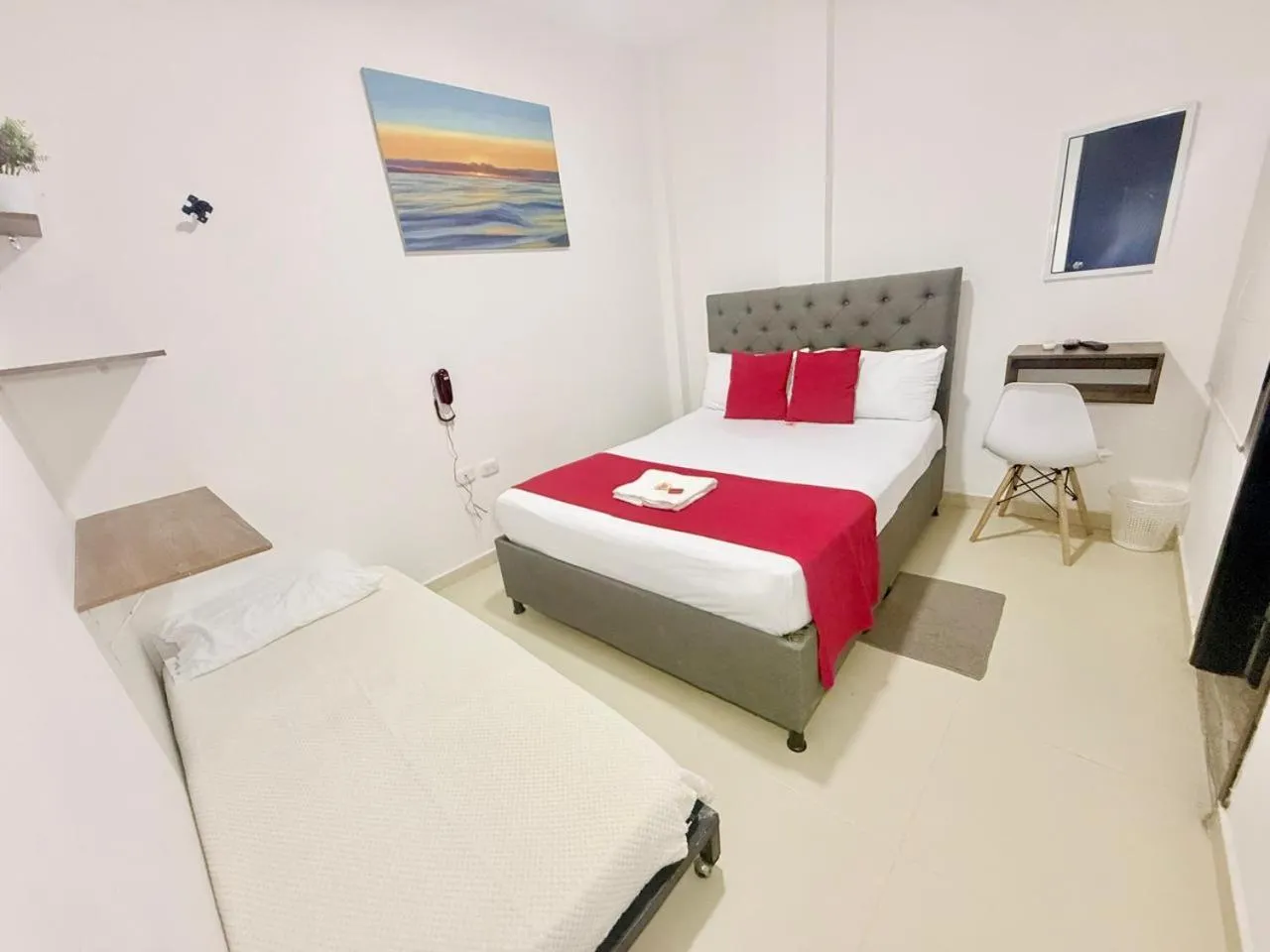 Bed in ANAJIRAWAA HOTEL