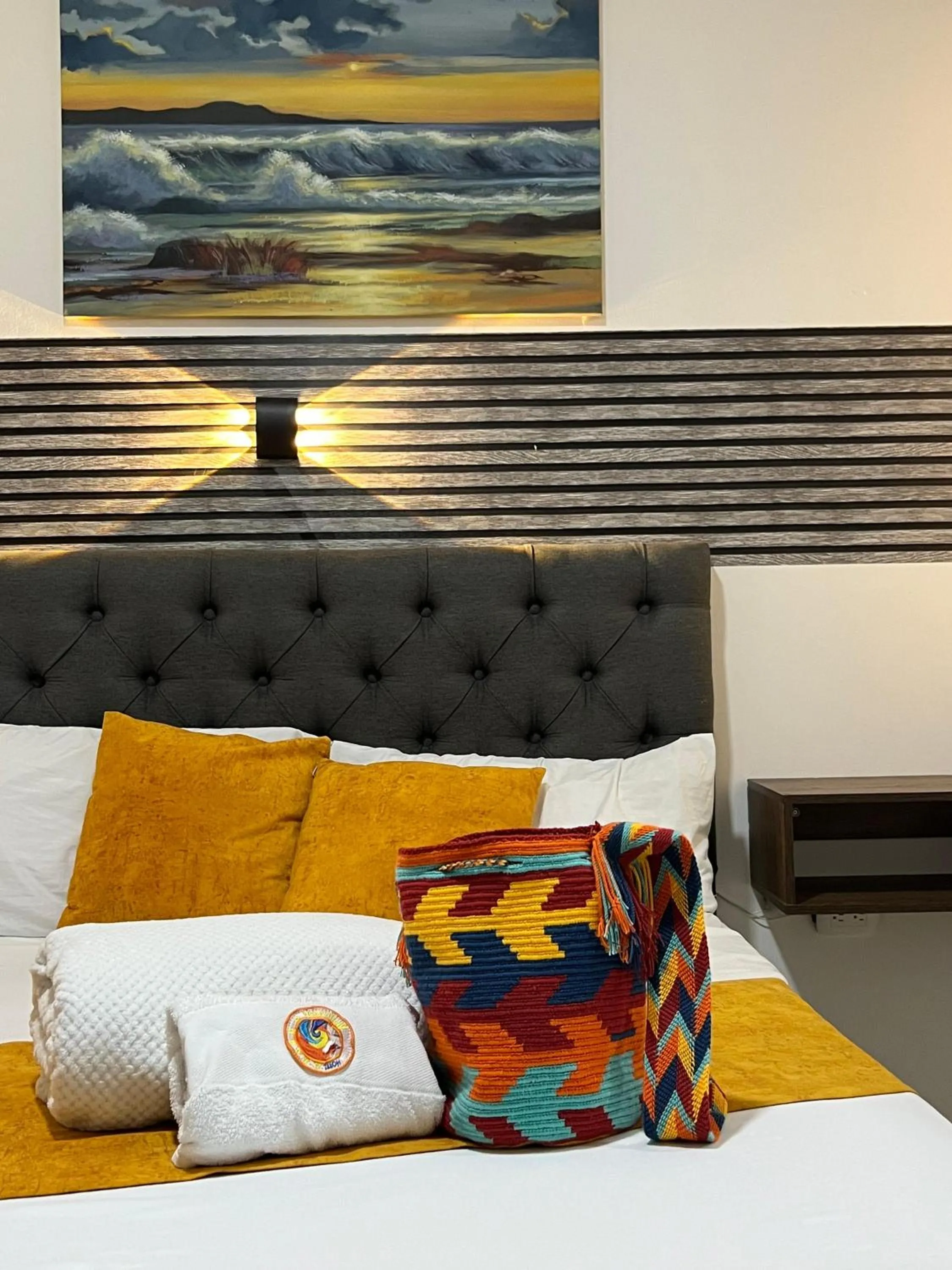 Bed in ANAJIRAWAA HOTEL