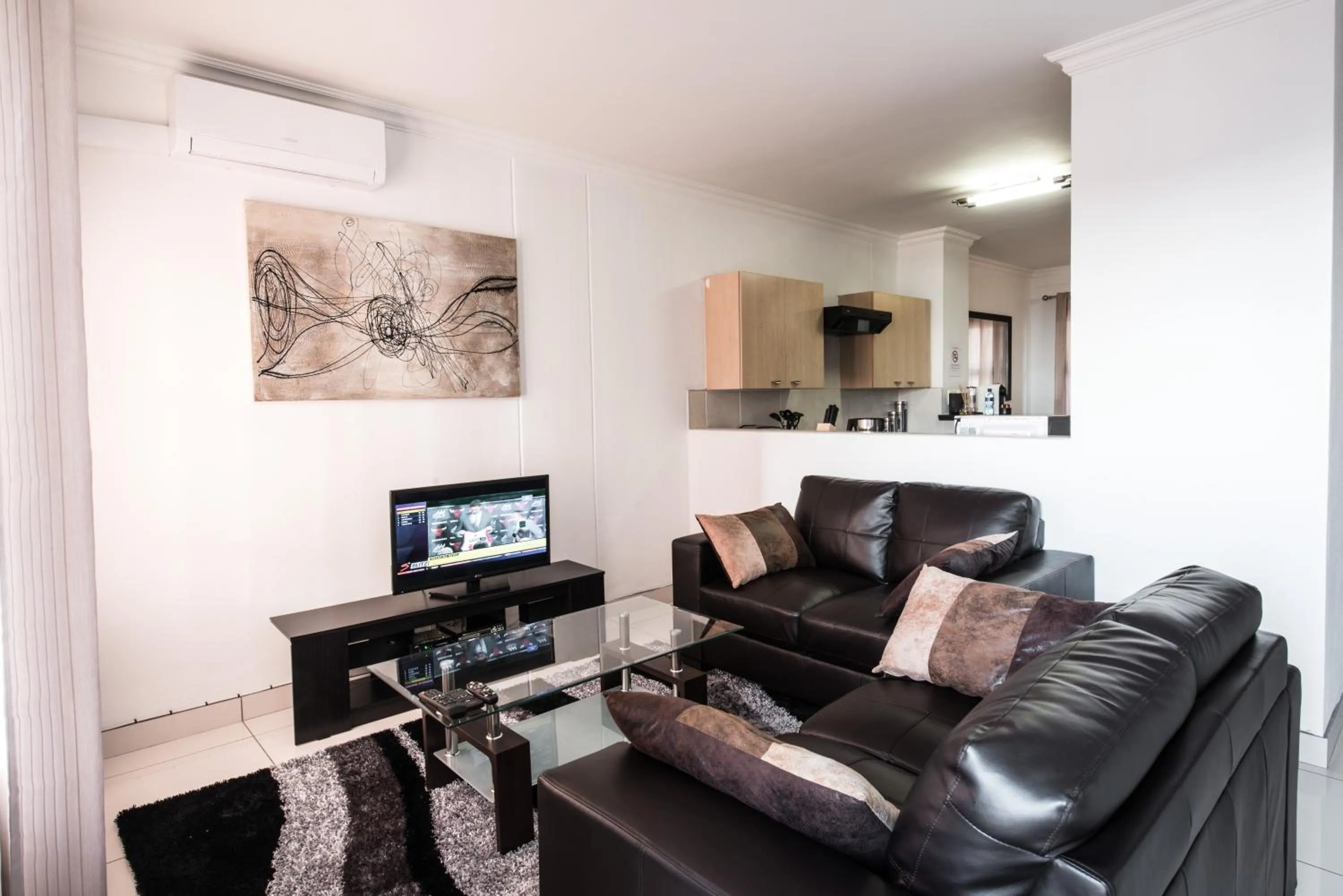 Living room in Prestige Apartments Sandton at Westpoint