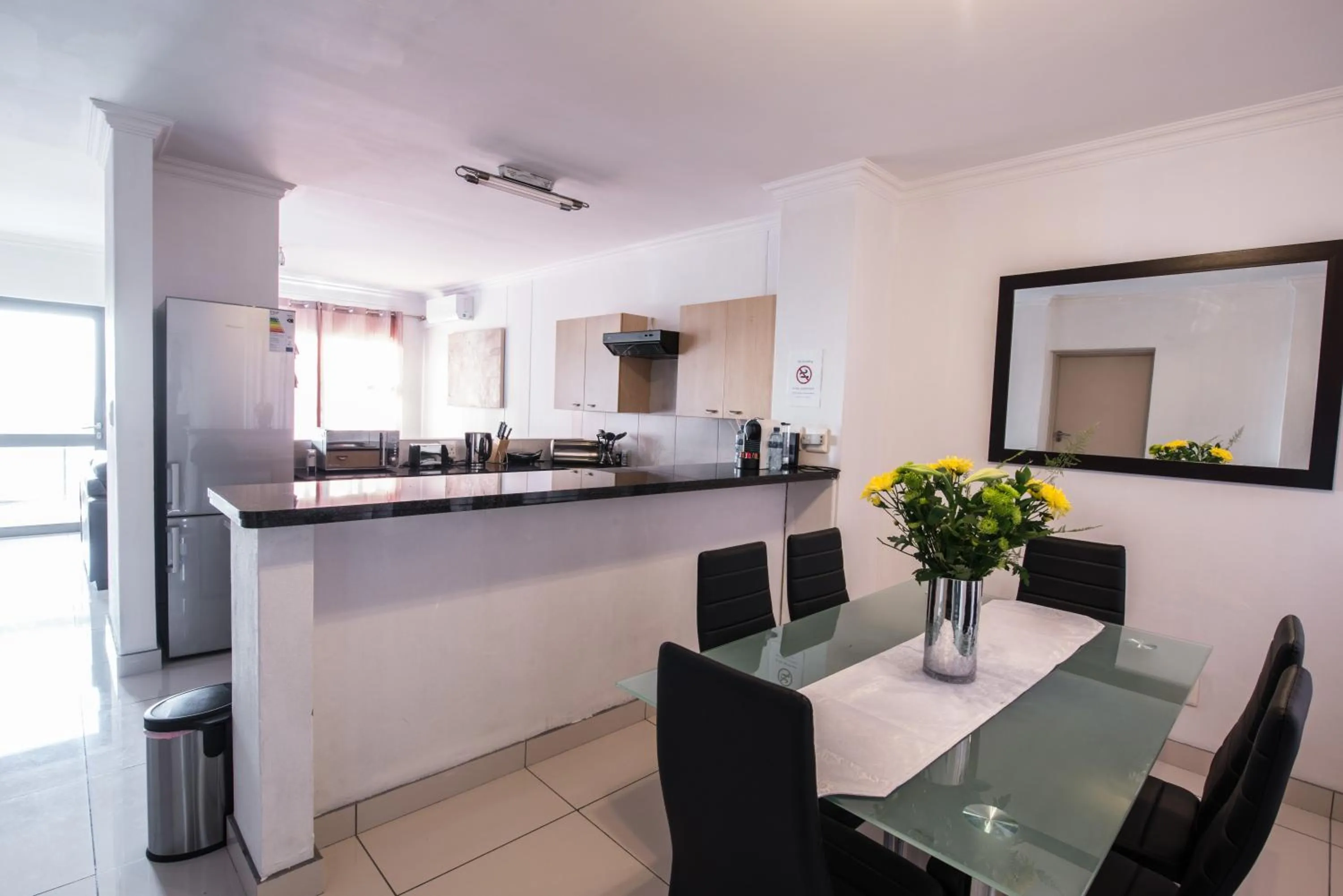Kitchen or kitchenette in Prestige Apartments Sandton at Westpoint