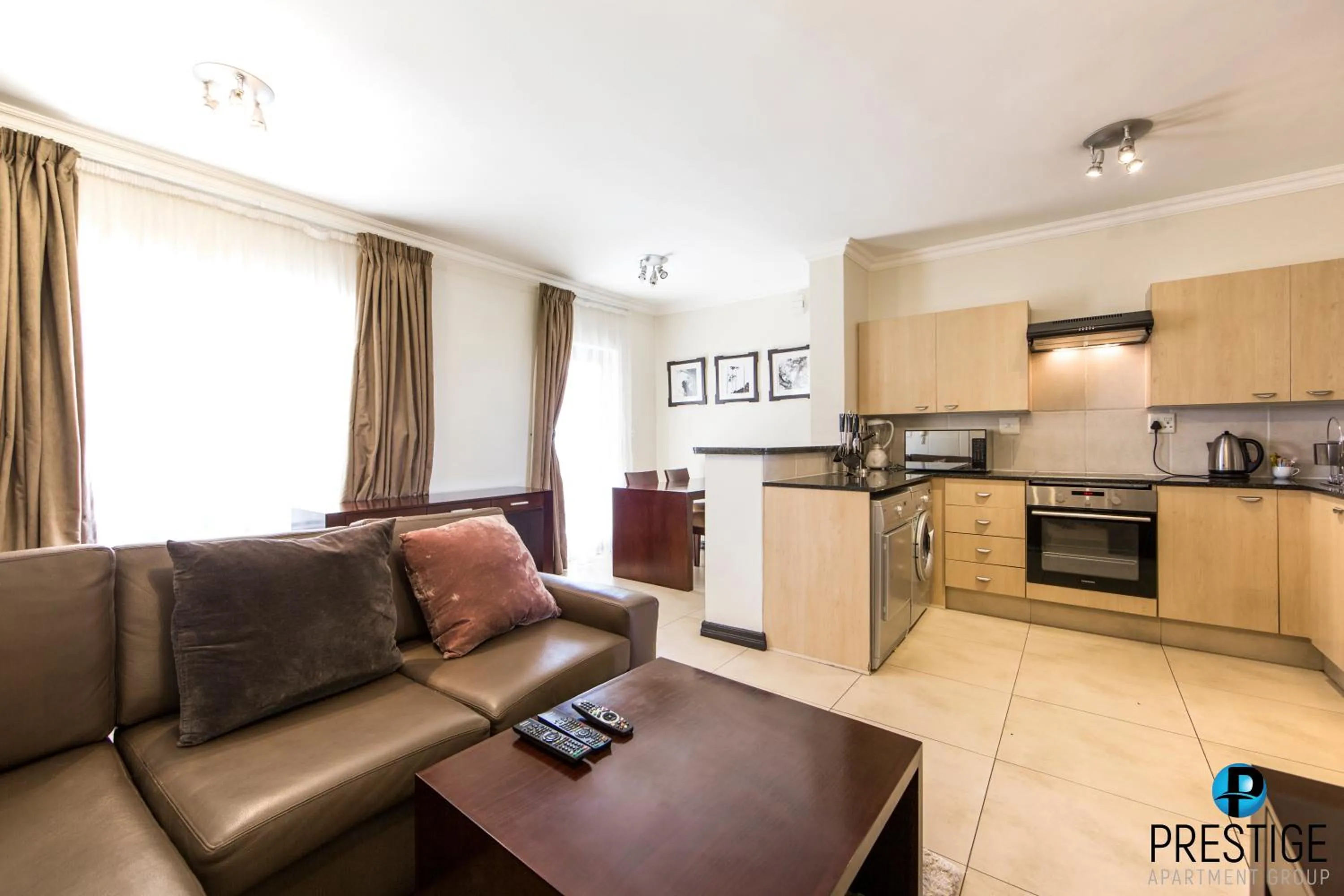 Kitchen or kitchenette in Prestige Apartments Sandton at Westpoint