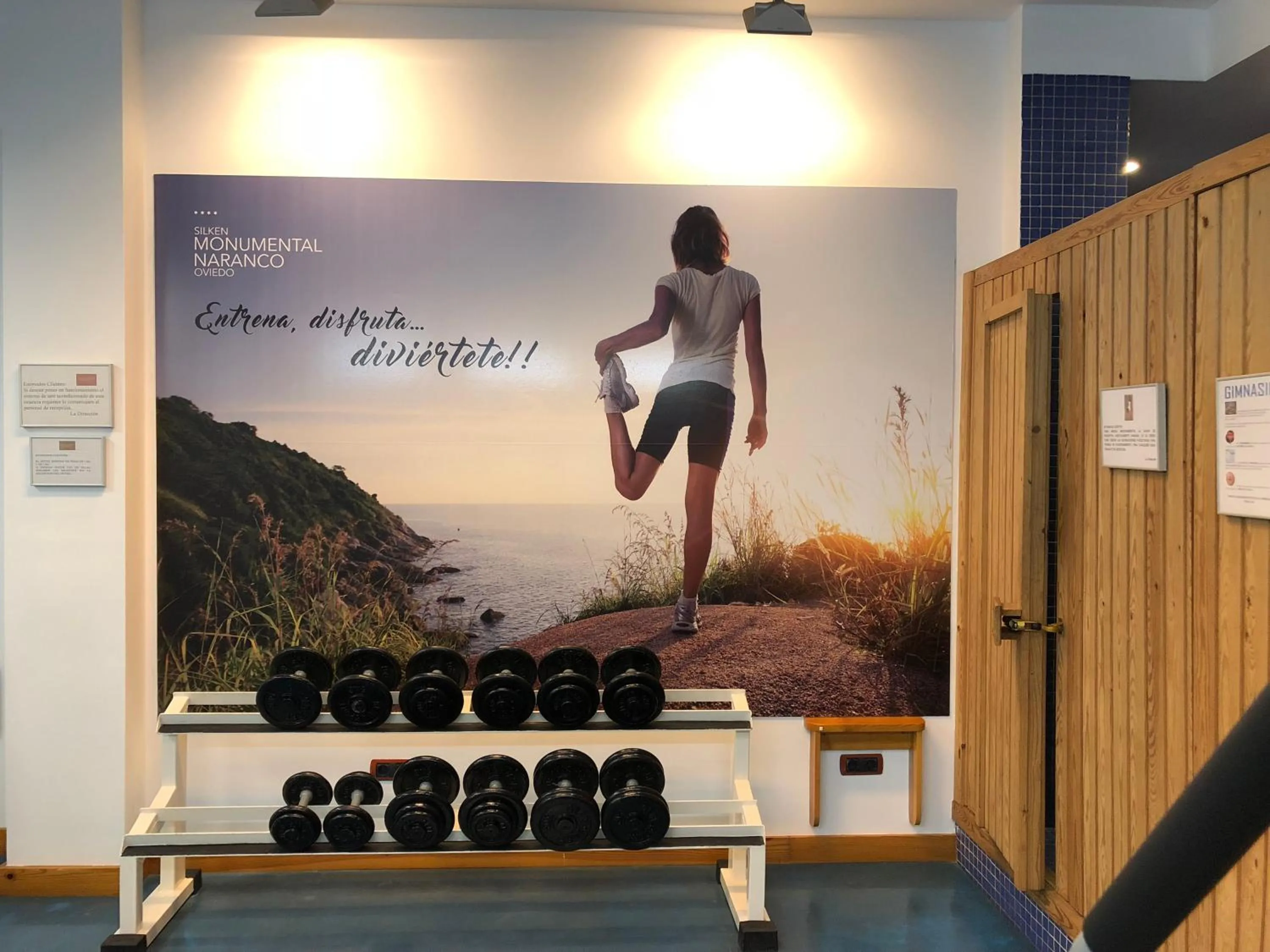 Fitness centre/facilities in Silken Monumental Naranco