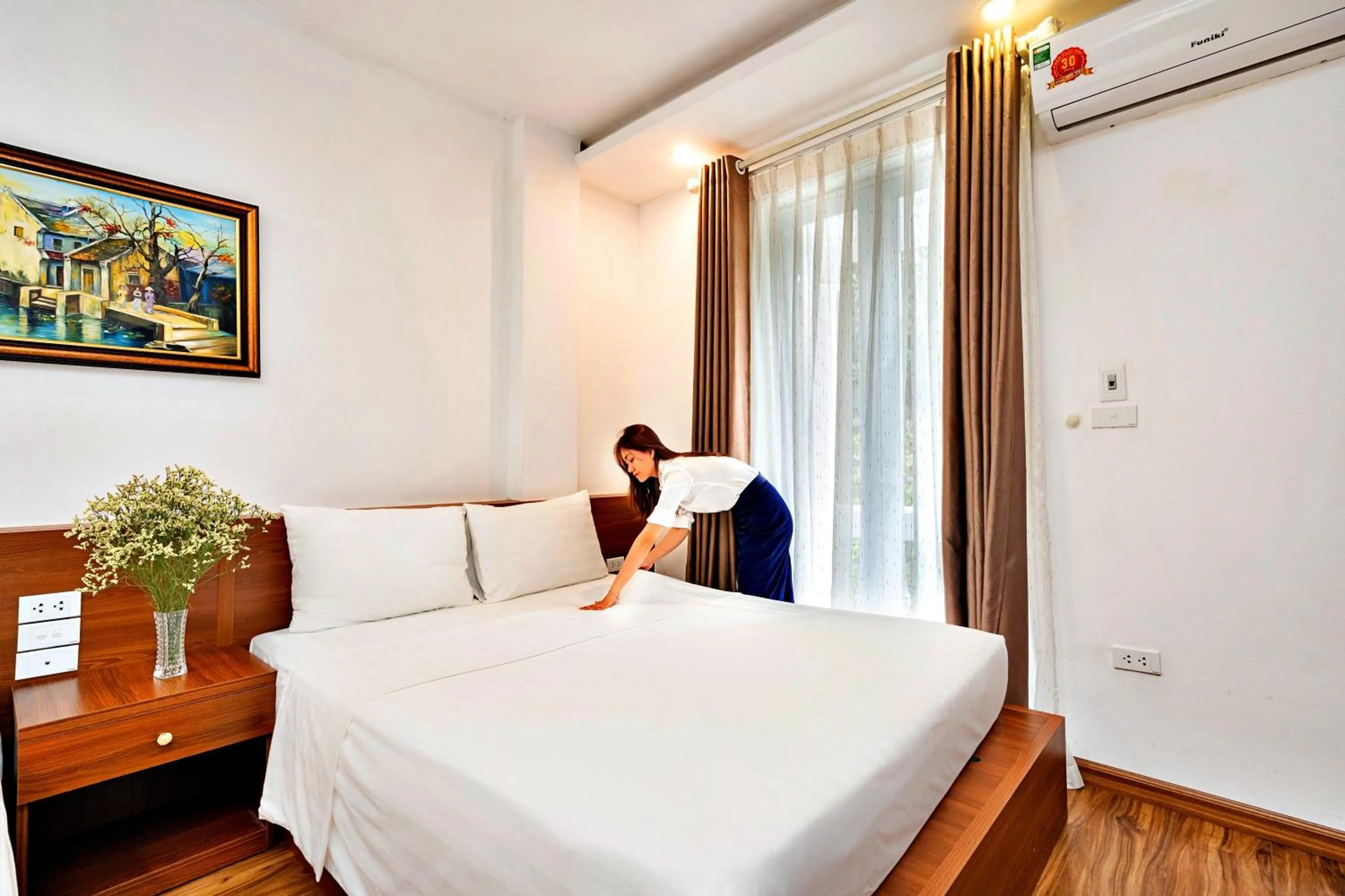 Bed in HANZ Ami Central Hotel