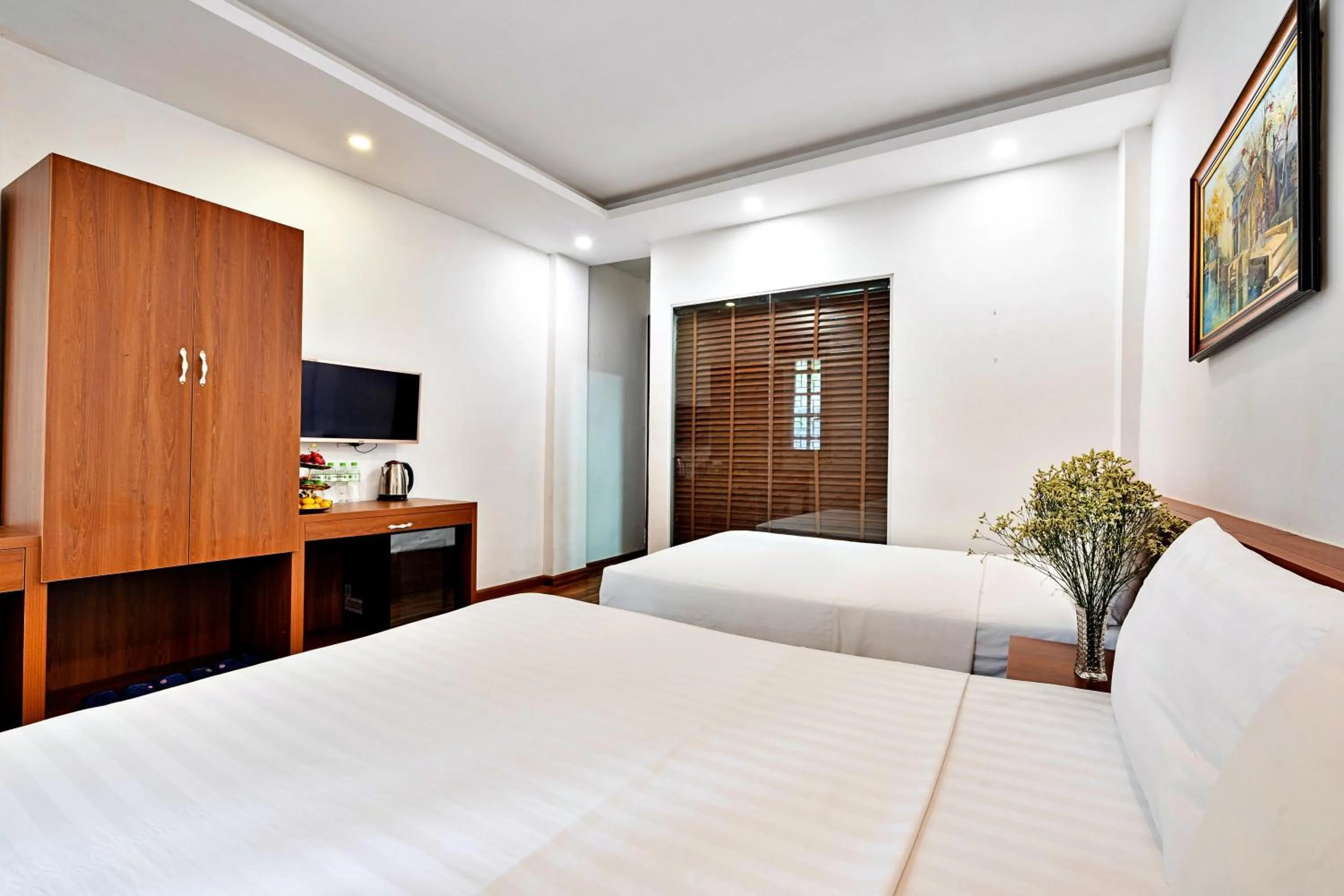 Bed in HANZ Ami Central Hotel