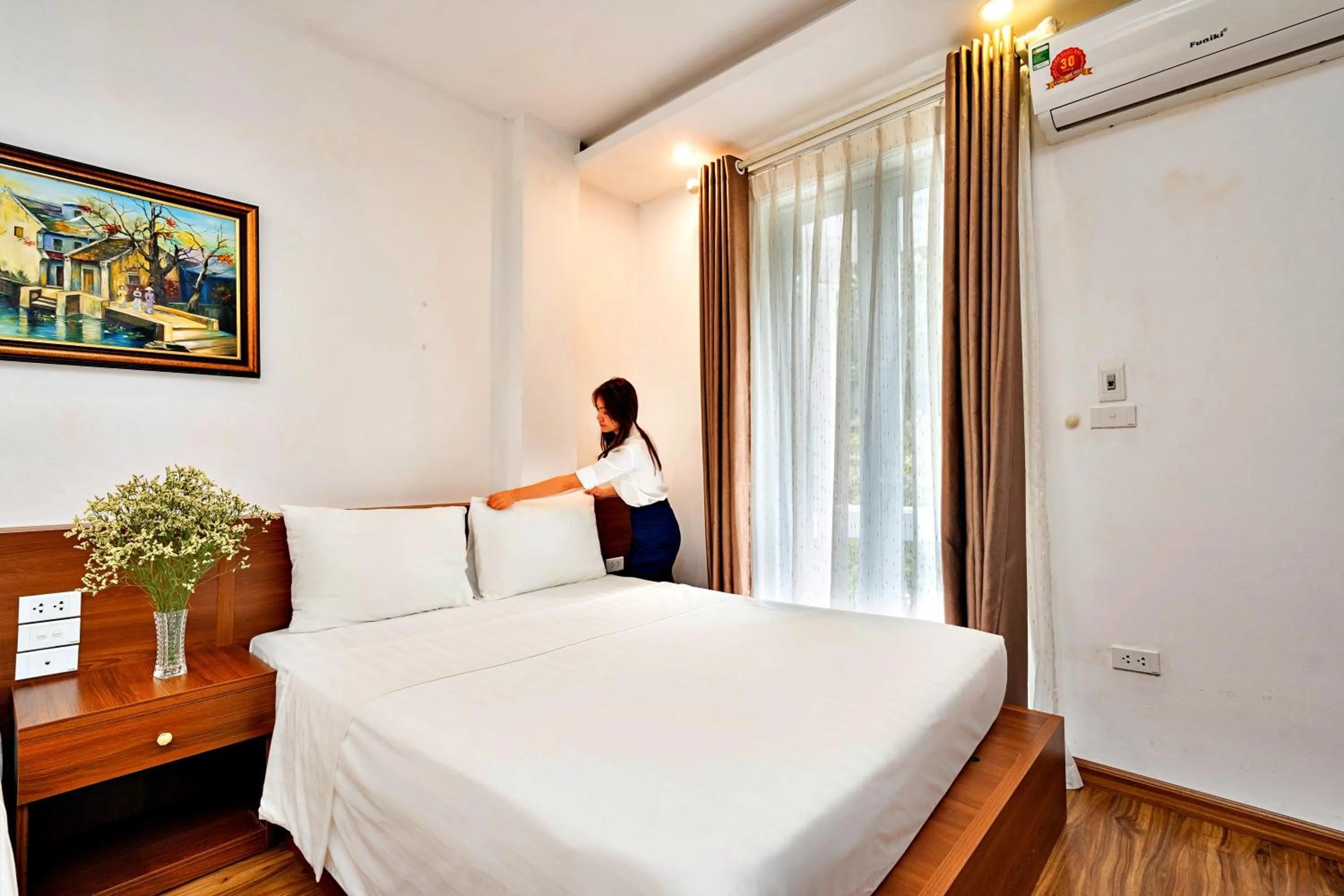 Bed in HANZ Ami Central Hotel