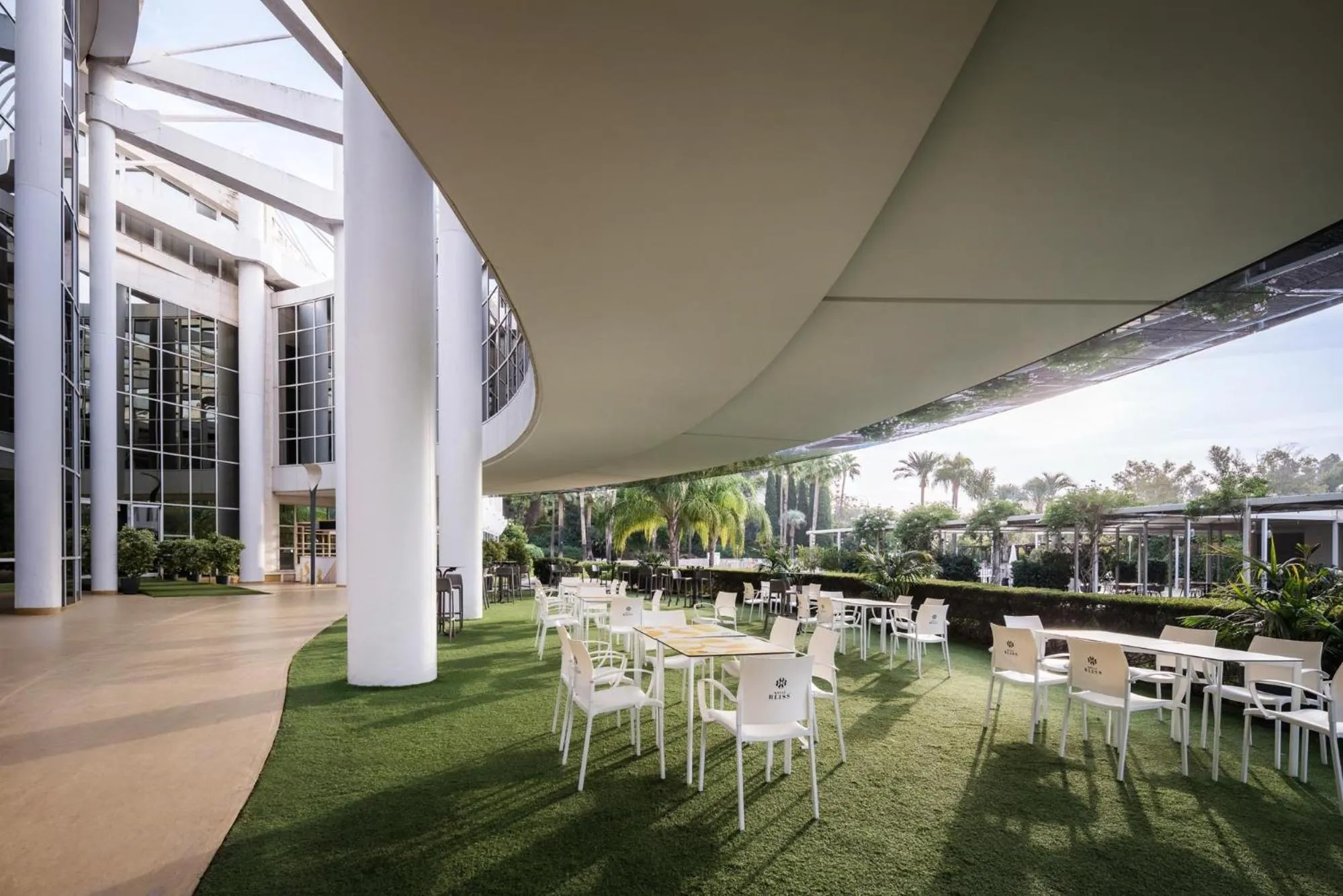 Garden view in Eurostars Al-Ándalus Palace