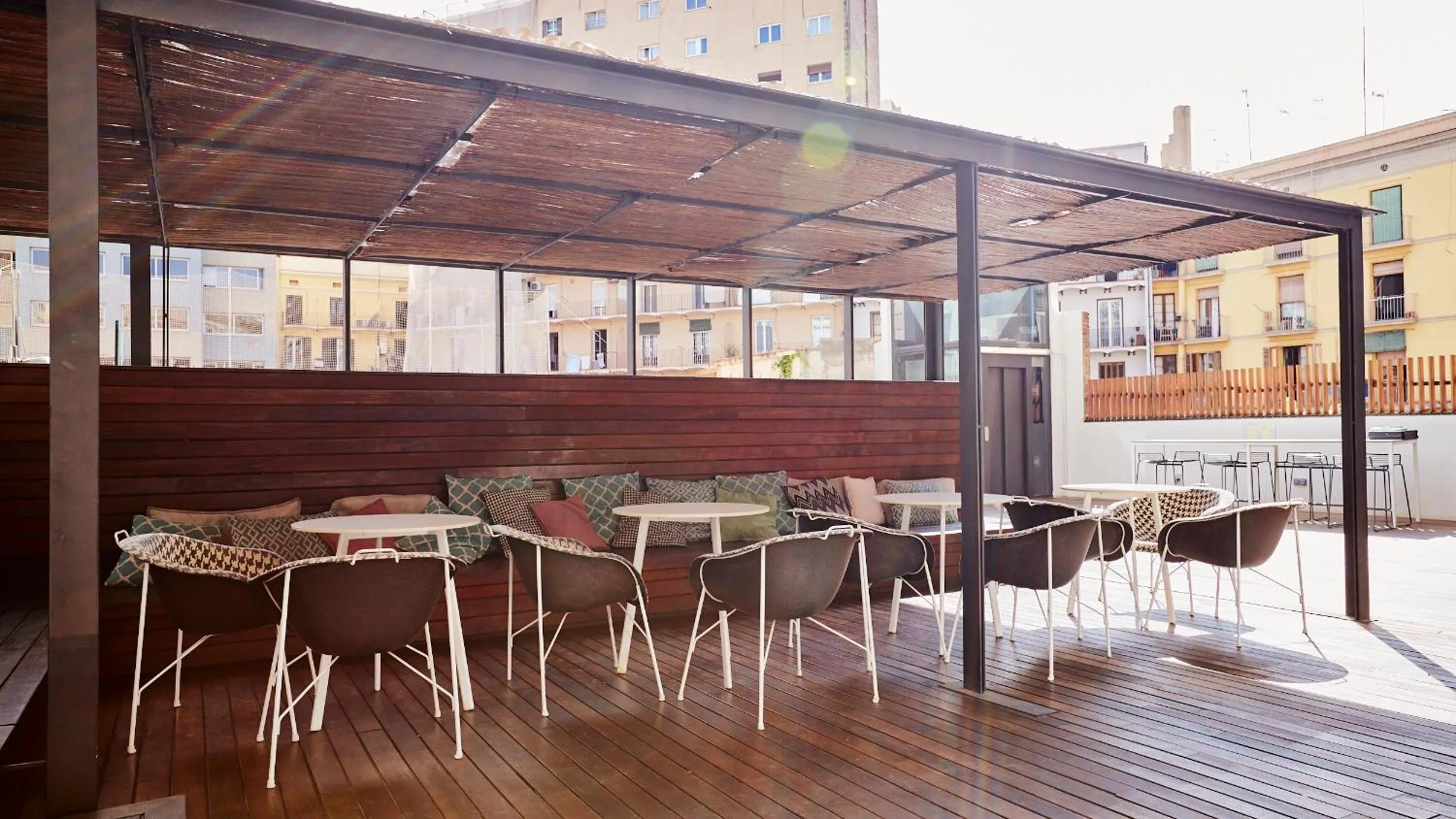 Patio in TOC Hostel Barcelona