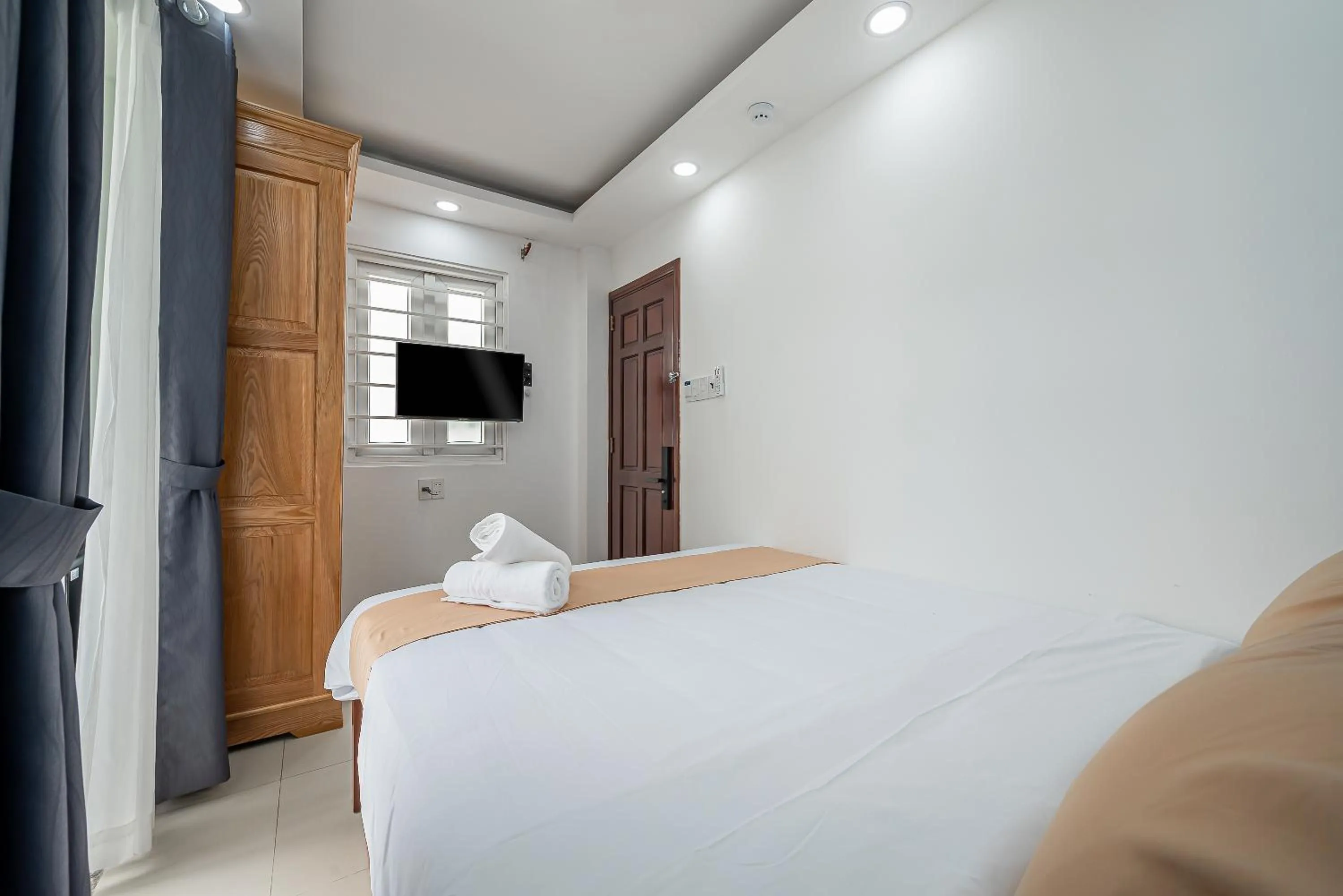 TV and multimedia, Bed in Cozrum Homes - Retro House