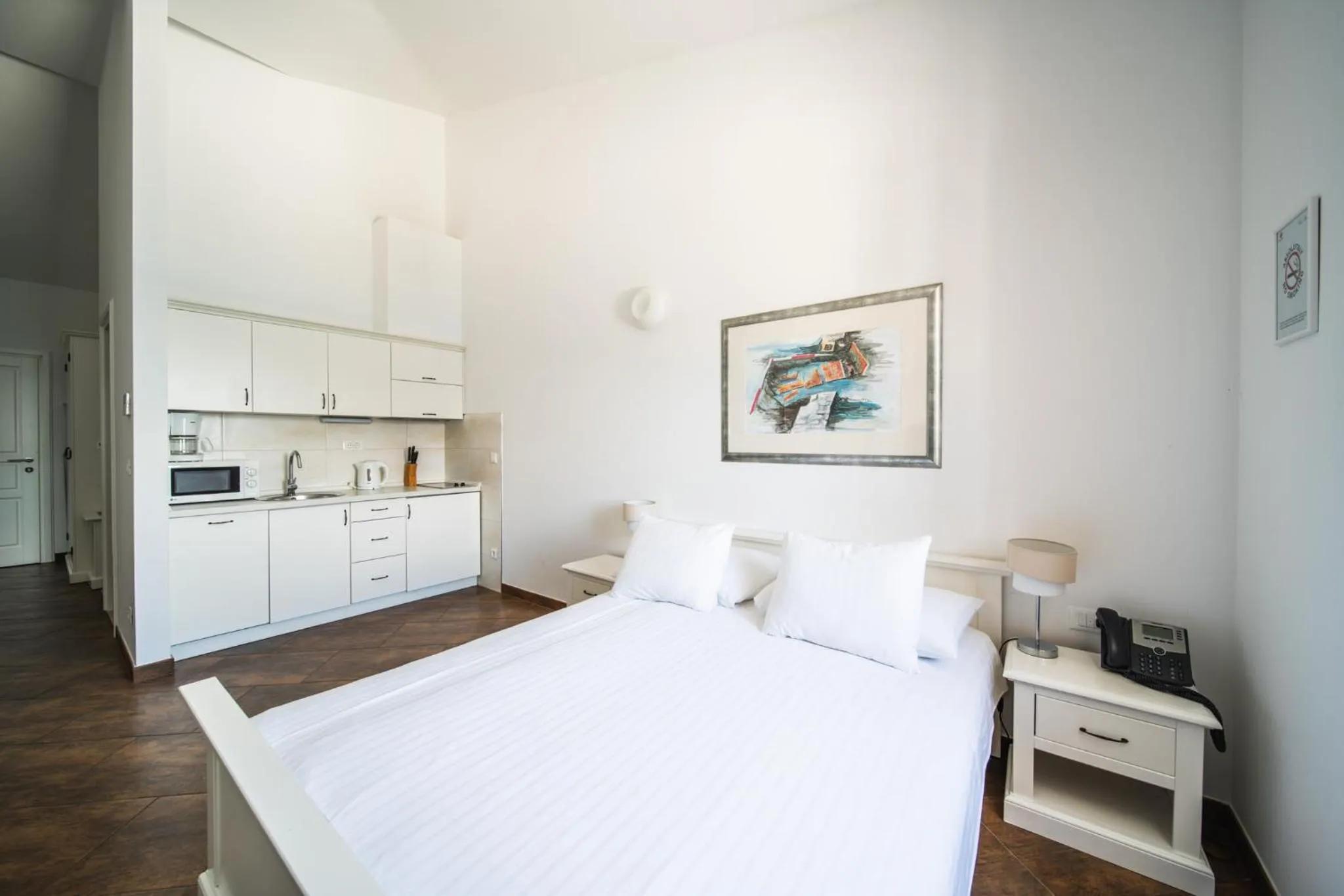 Kitchen or kitchenette, Bed in Apartments Vila Riva