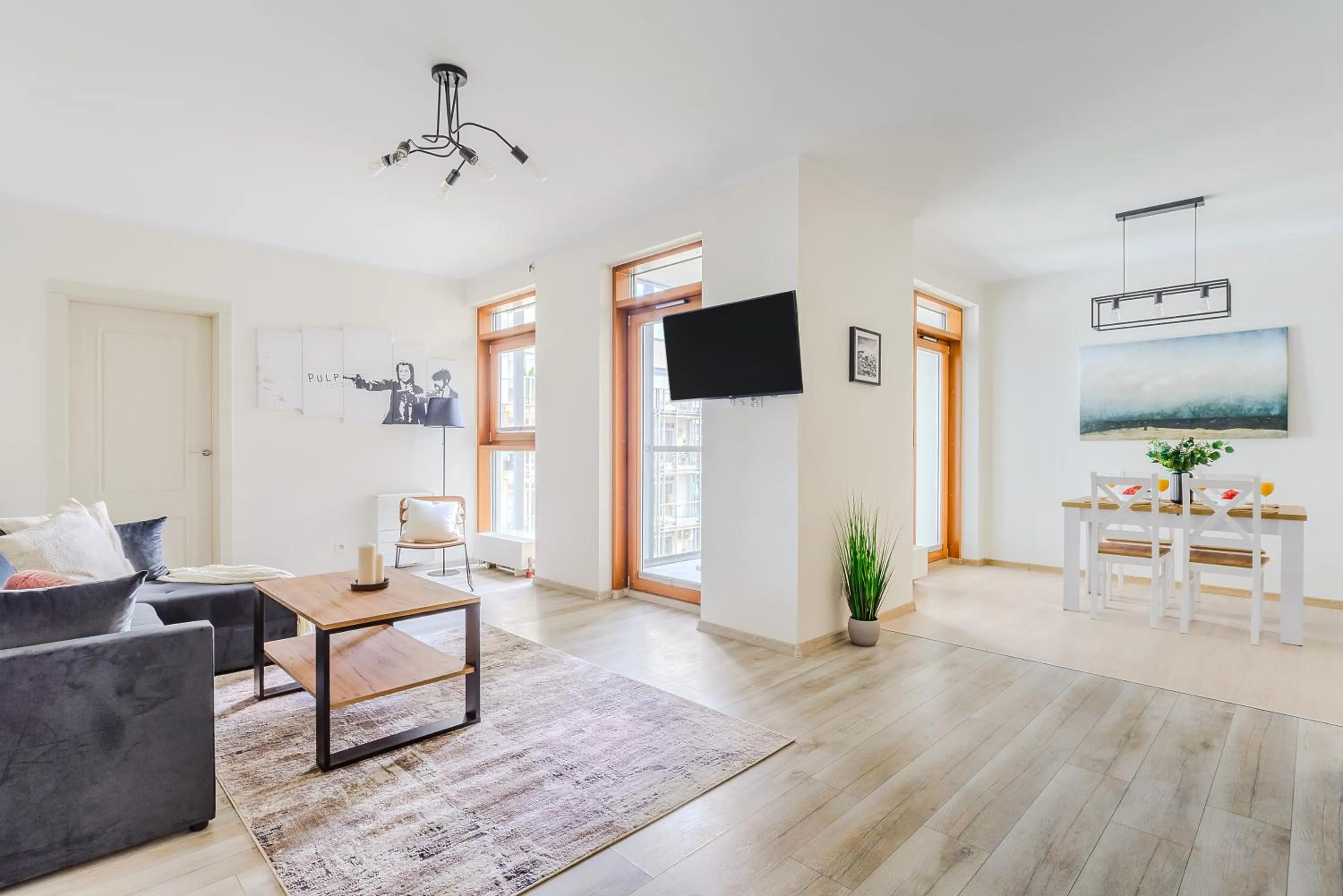 Living room in Slominskiego 7 P&O Apartments