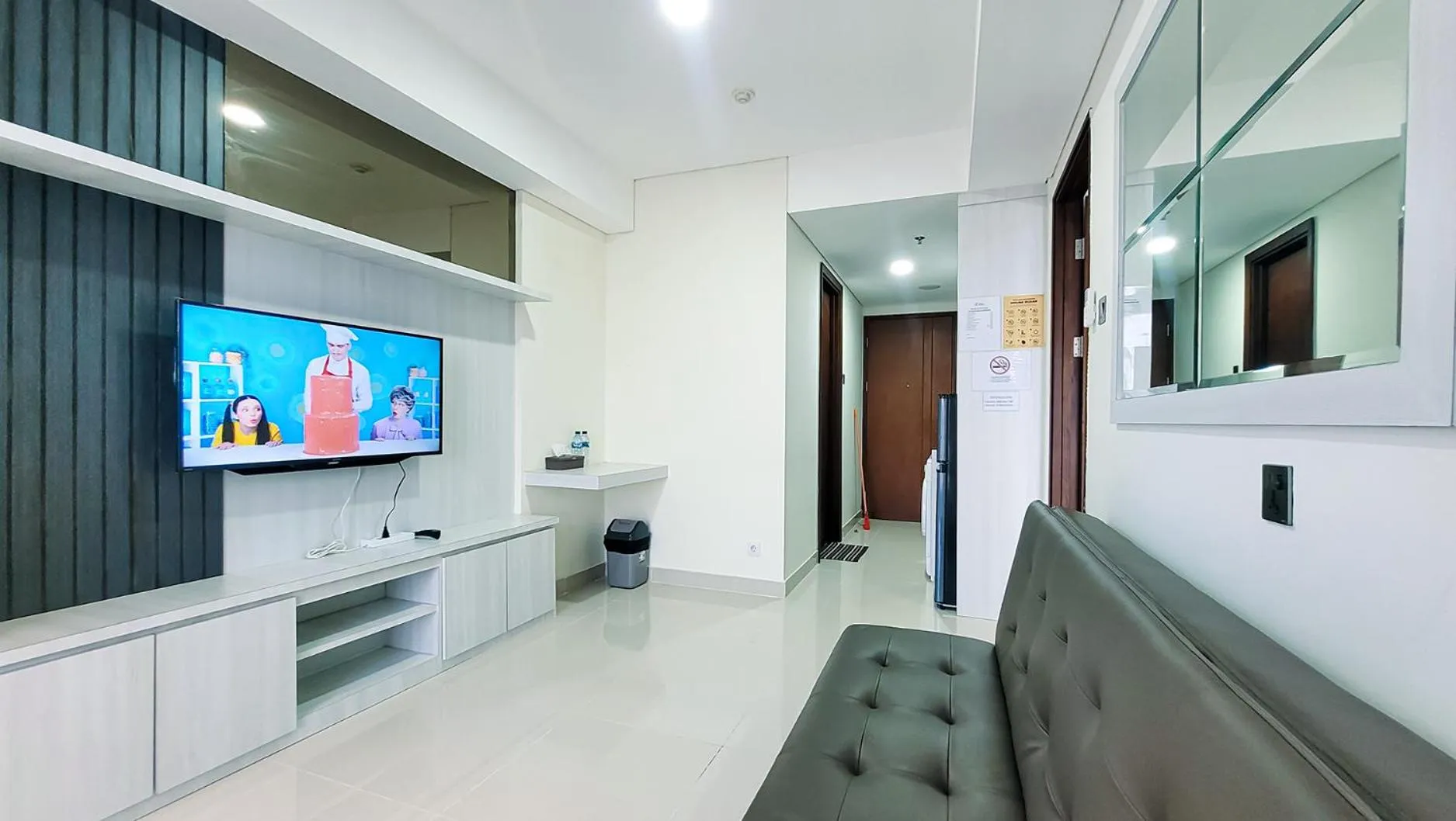 Living room in Palam Mansion at Meisterstadt Pollux Habibie Apartment