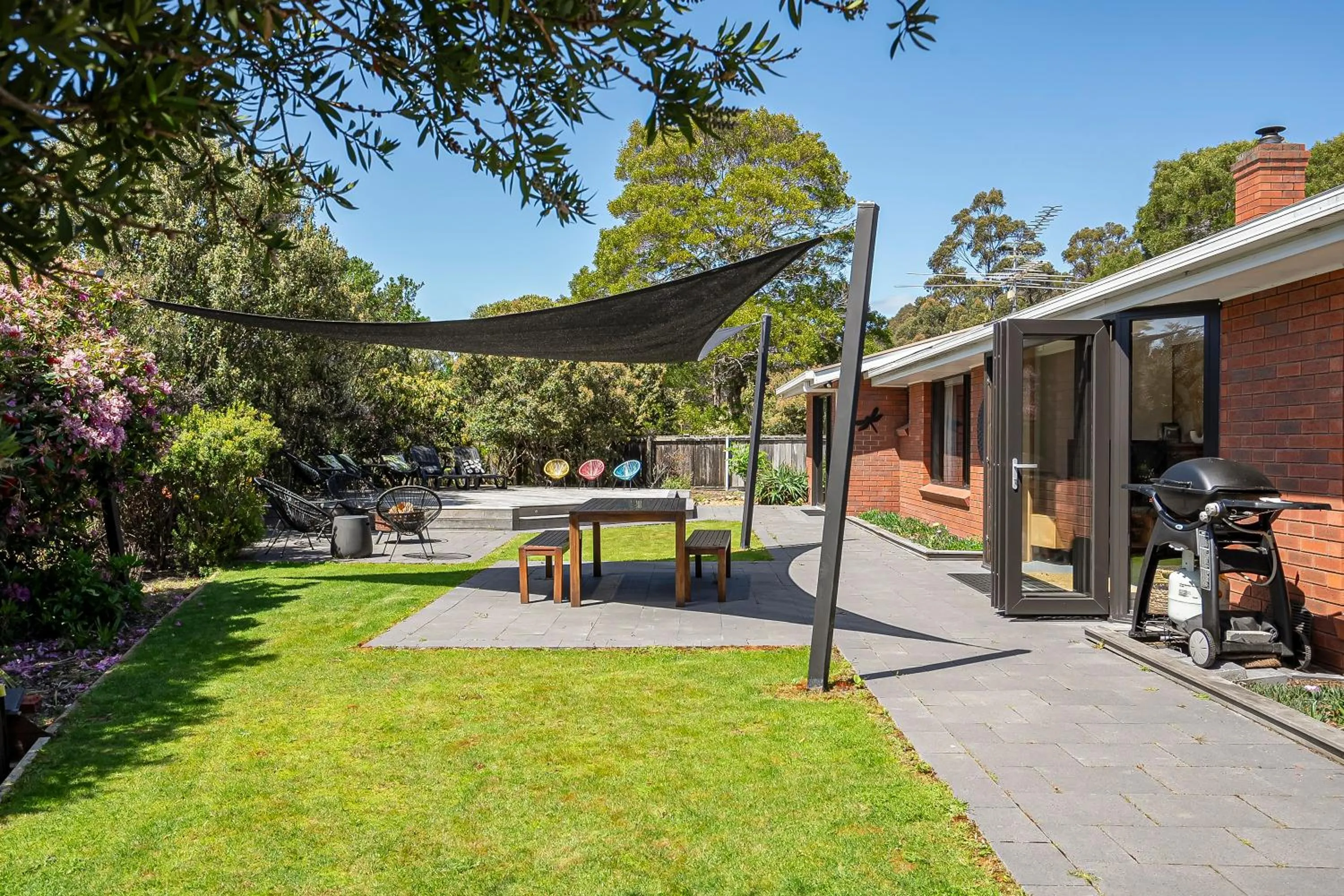 Patio in Lumeah Retreat Bruny Island