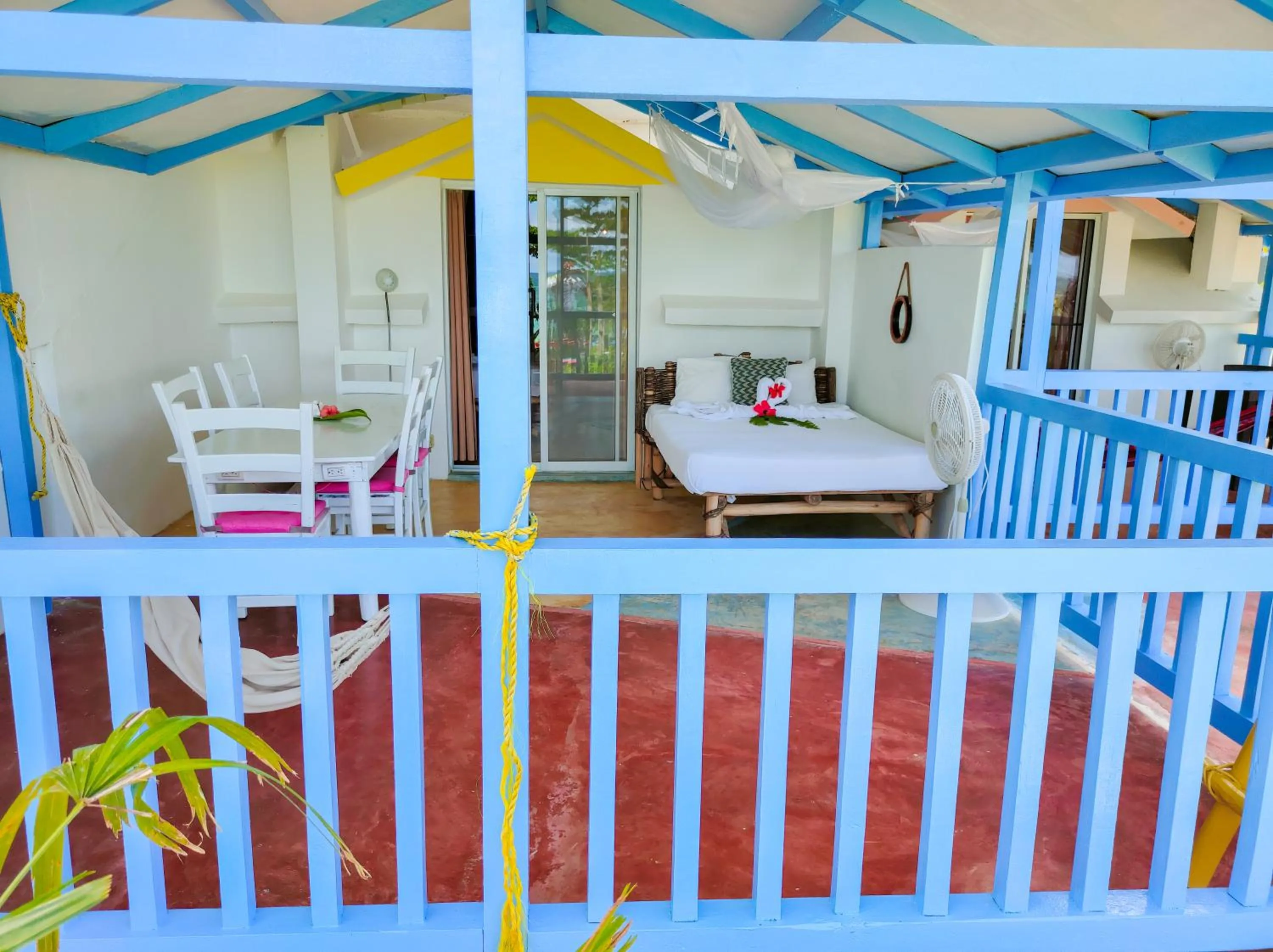 Balcony/Terrace, Bed in B&B Aparthotel La Isleta