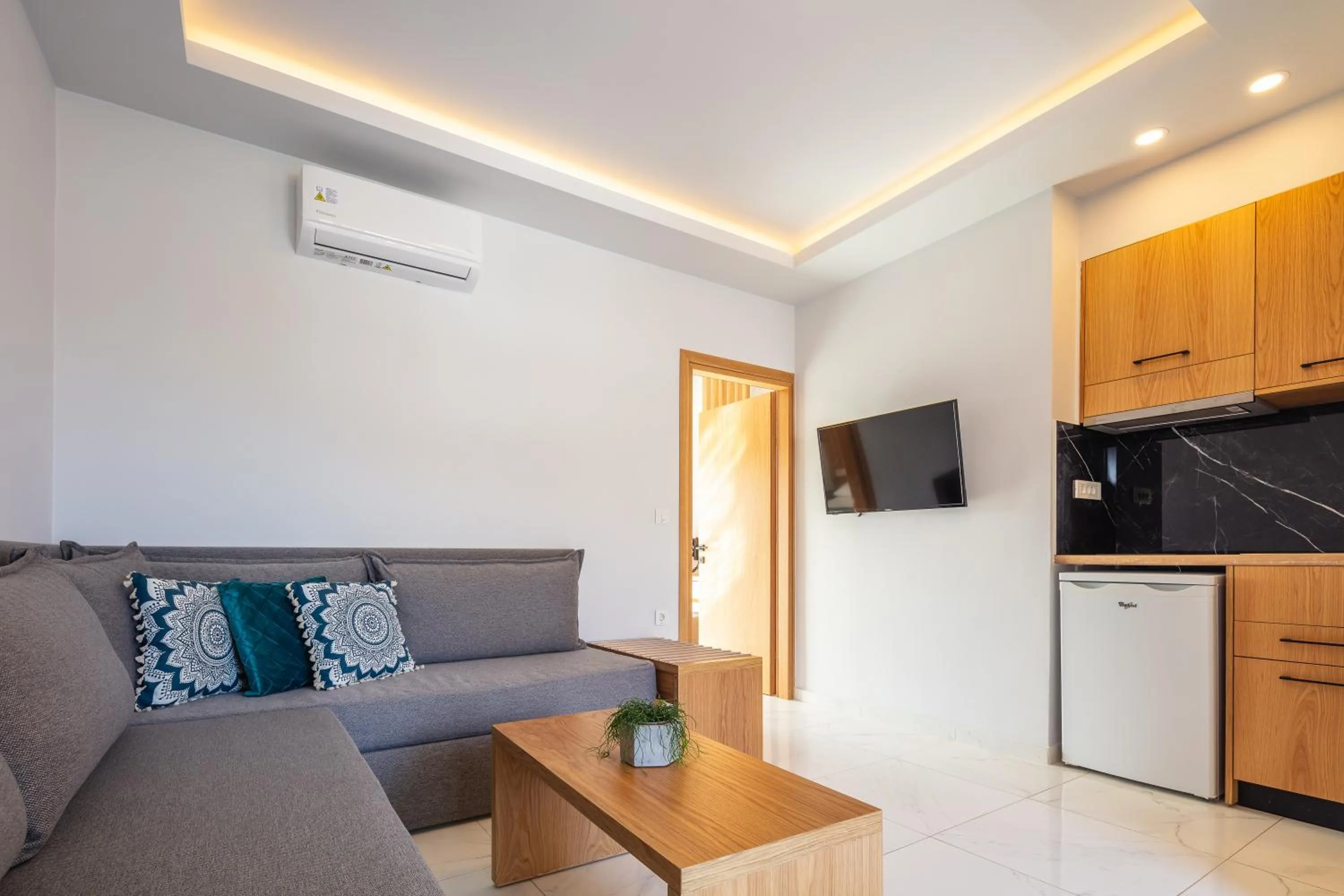 Seating area in Falasarna Bay